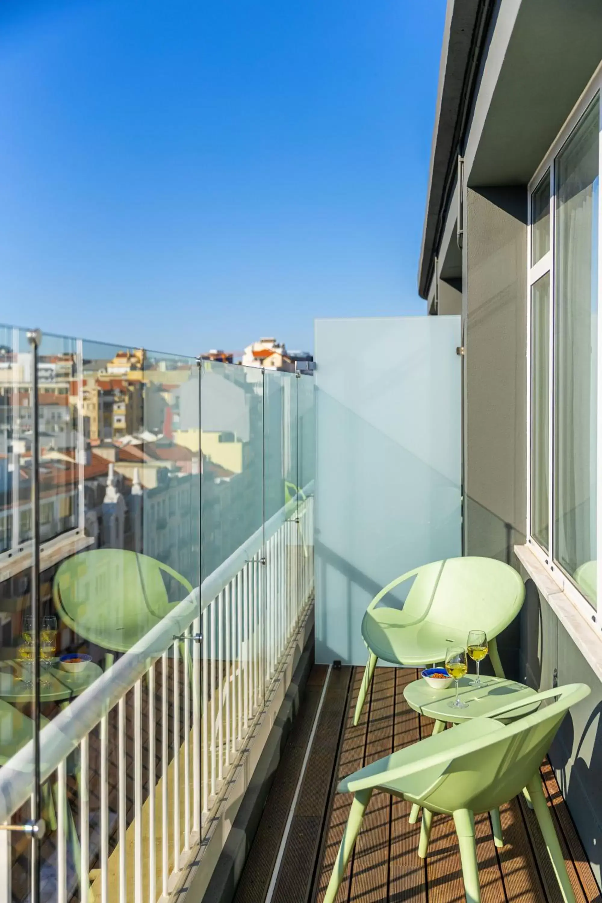 View (from property/room), Balcony/Terrace in Ibis Styles Lisboa Centro Liberdade NE