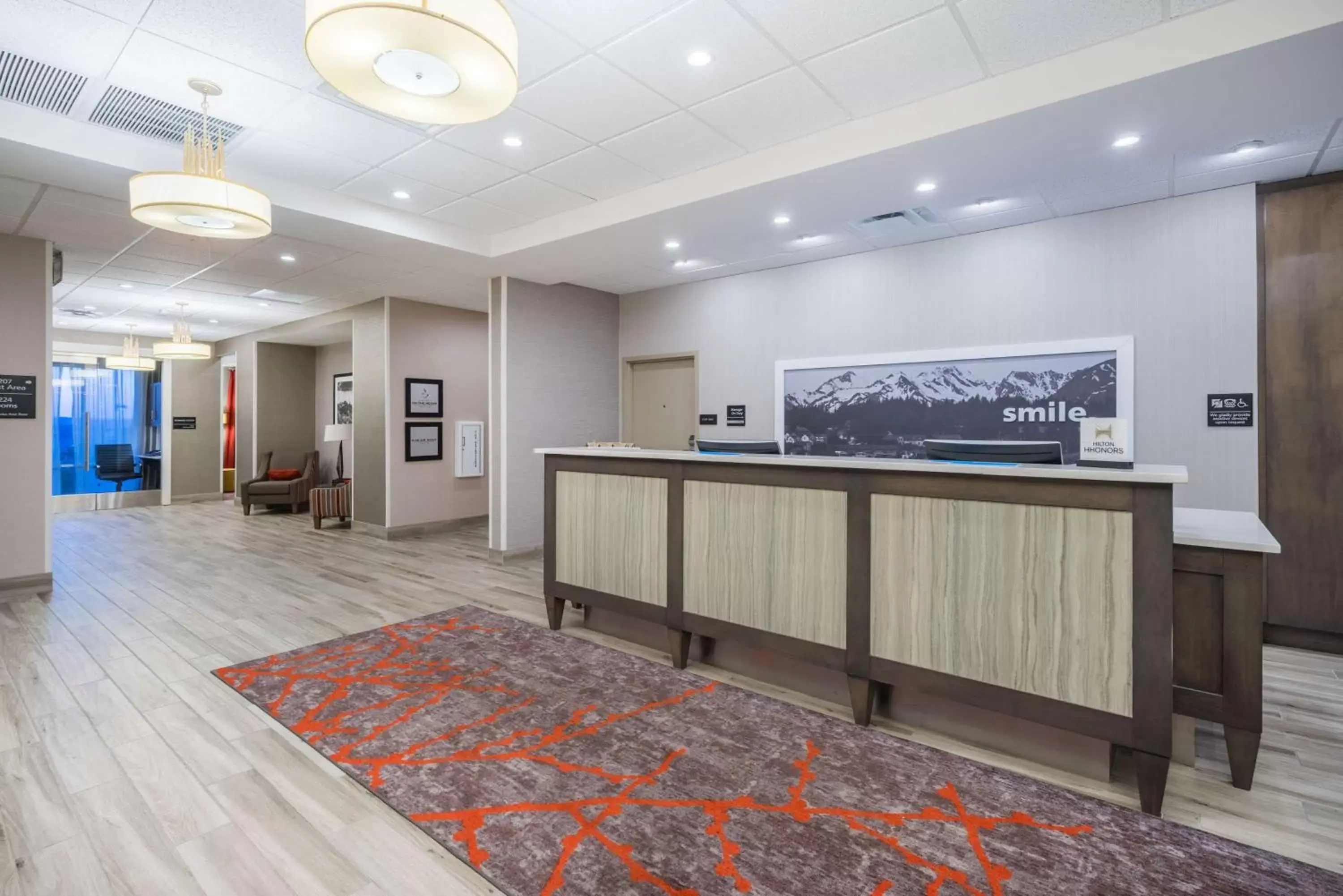 Lobby or reception, Lobby/Reception in Hampton Inn by Hilton Oxford, ME