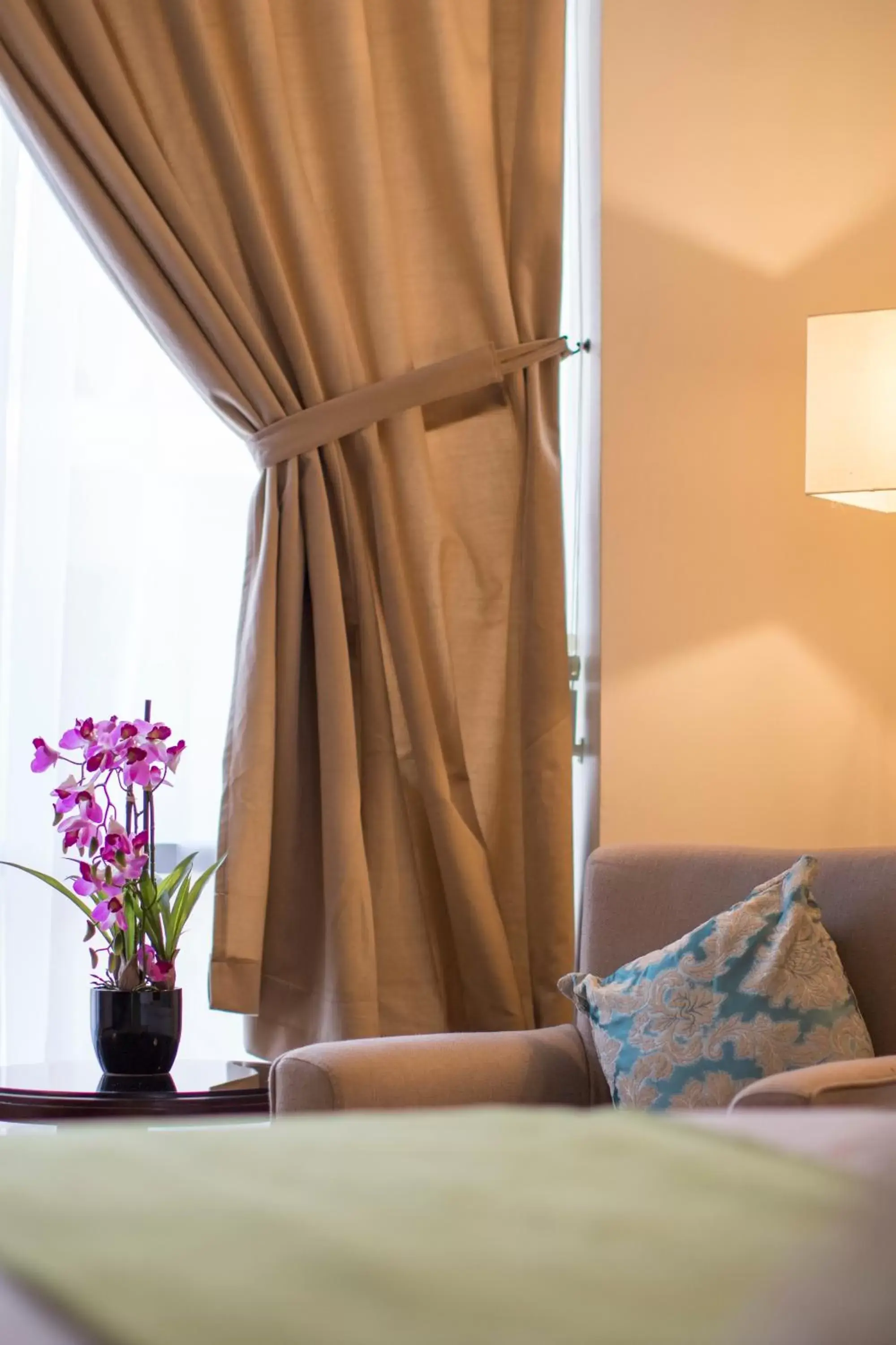 Decorative detail, Bed in Prime Al Hamra Hotel Decorative detail, Bed in Prime Al Hamra Hotel