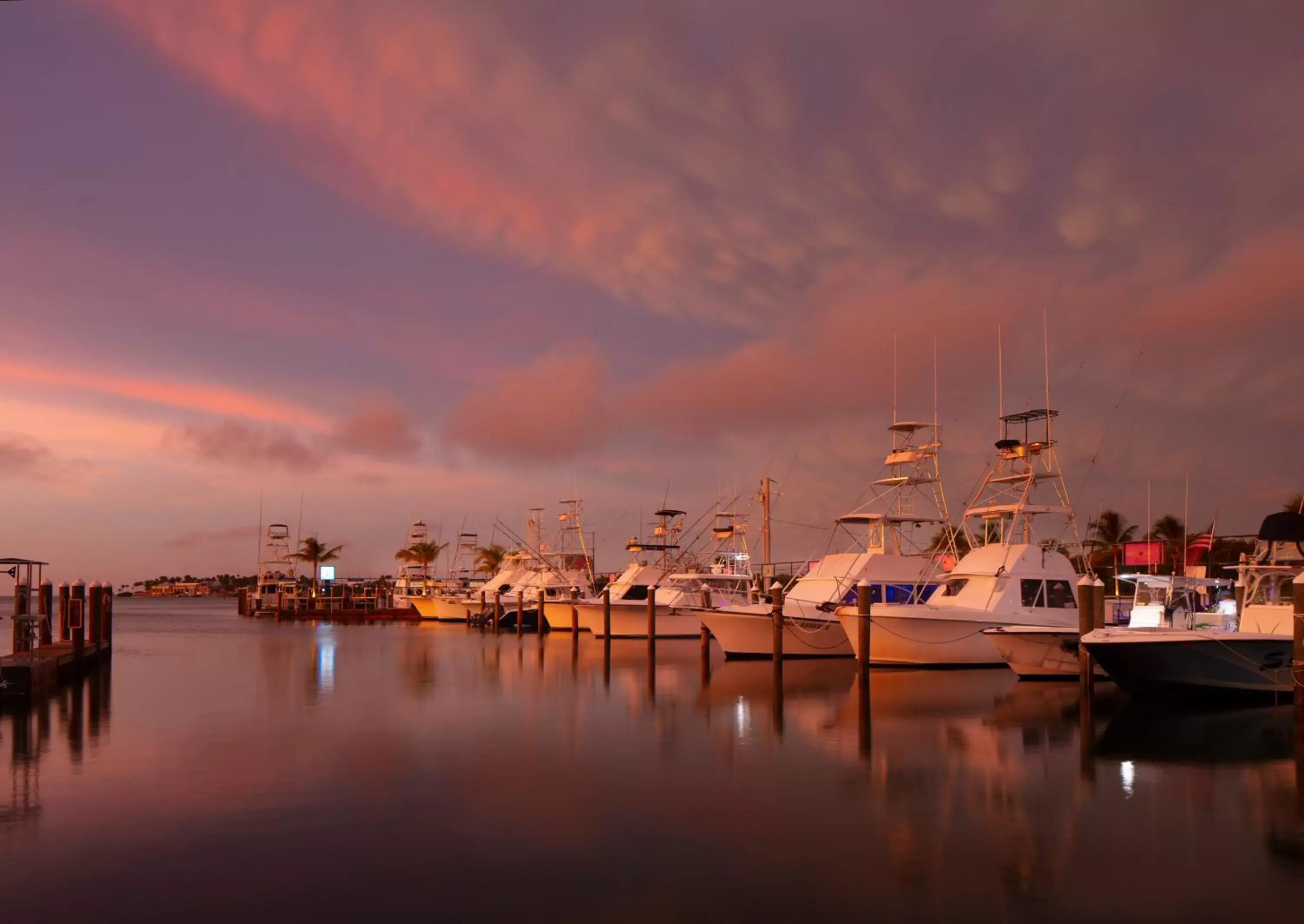 Sunset in Postcard Inn Beach Resort & Marina