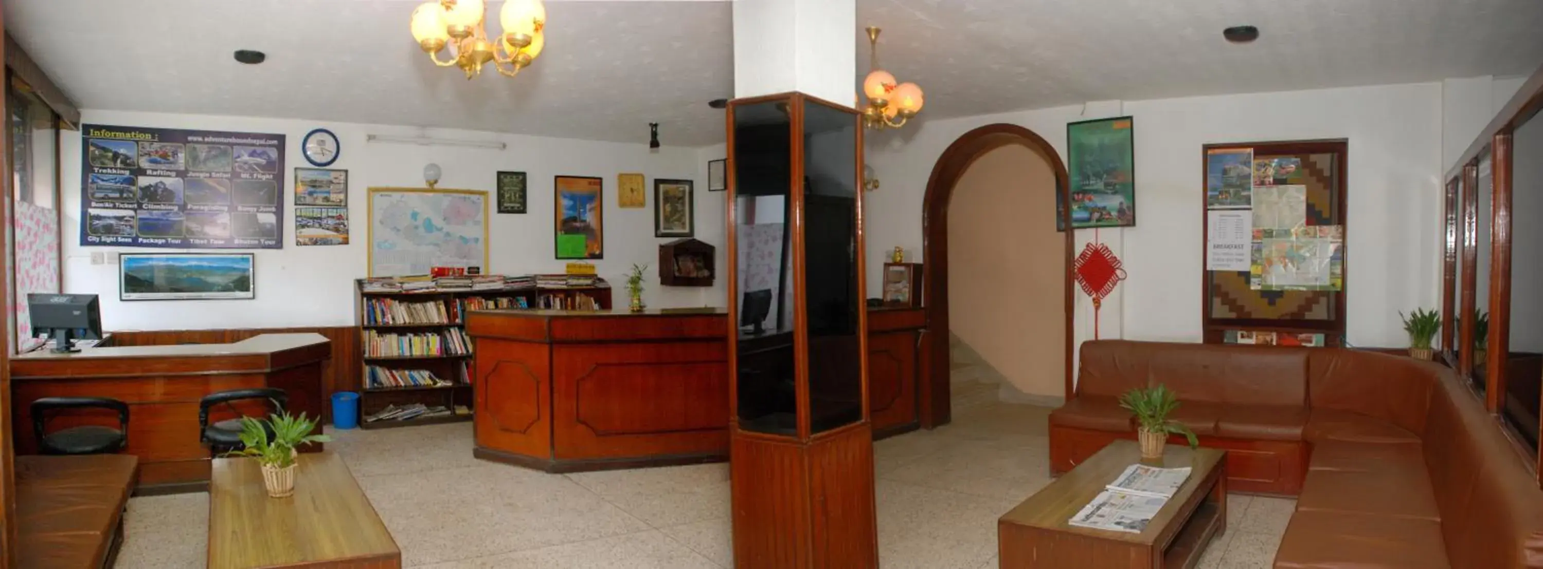 Lobby or reception, Lounge/Bar in Kathmandu Madhuban Guest House