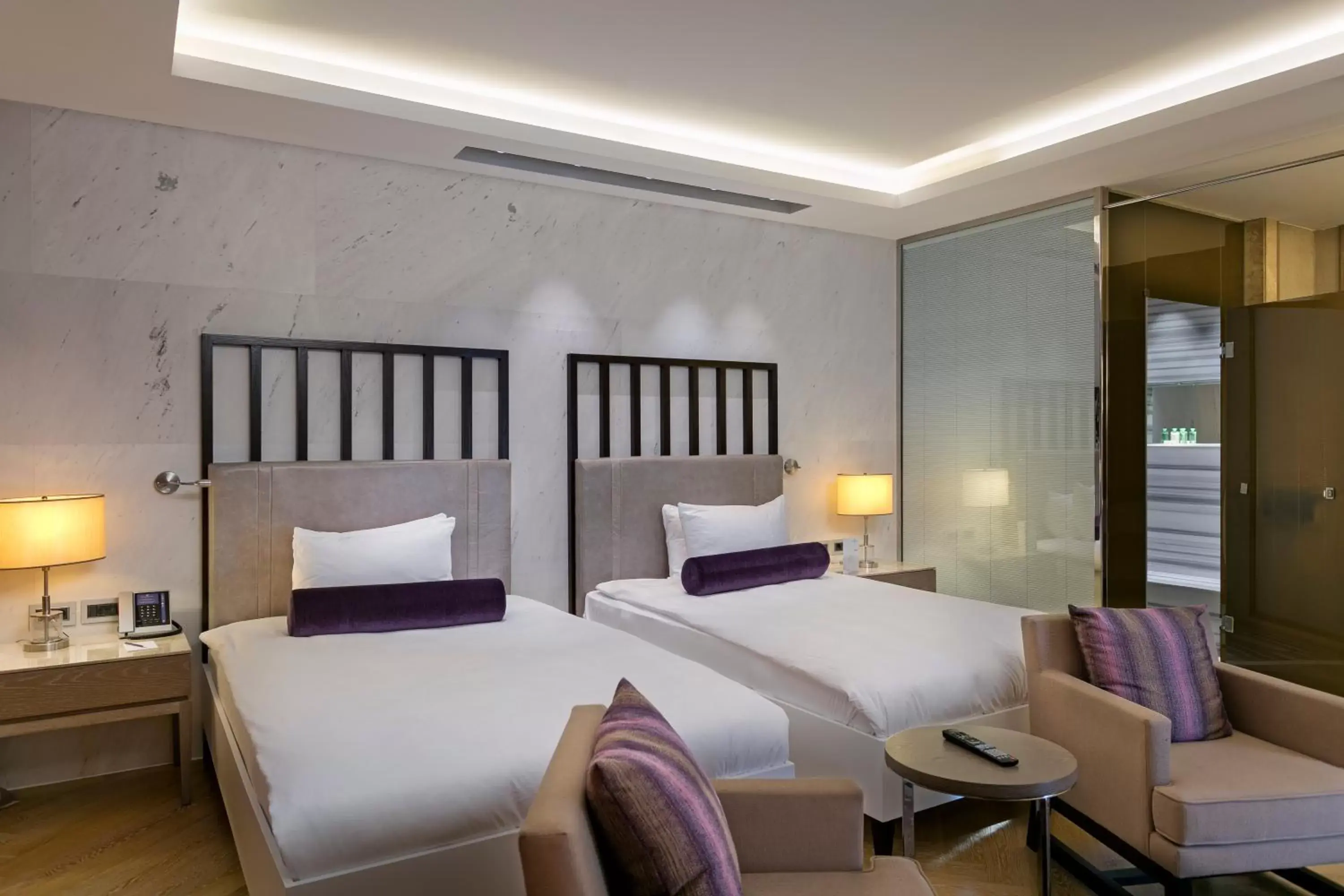 Bathroom, Bed in Sirene Luxury Hotel Bodrum