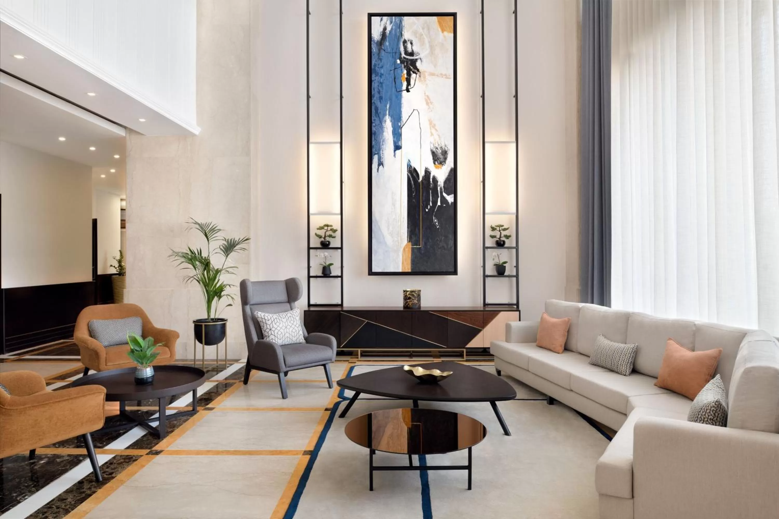 Lobby or reception in Marriott Executive Apartments Manama, Bahrain