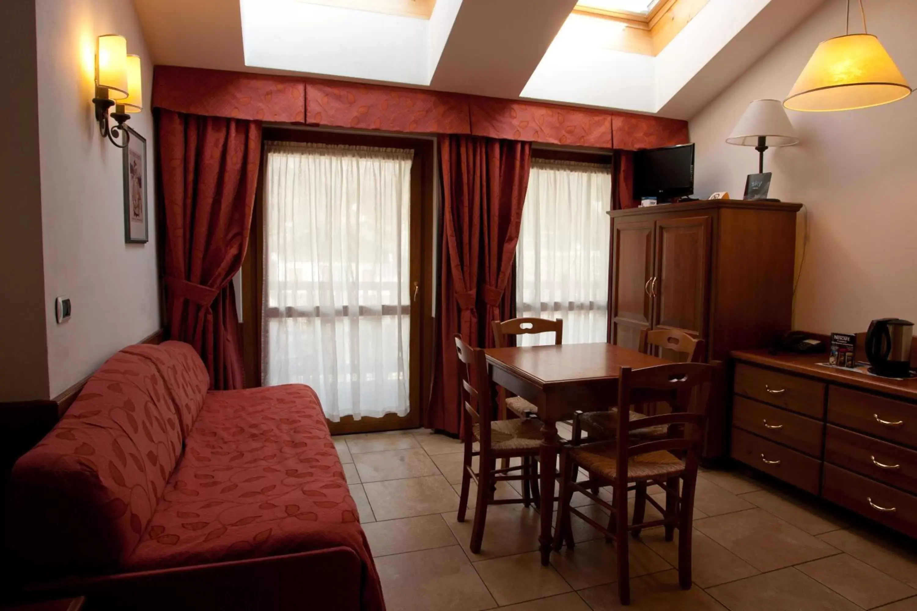 Living room, Seating Area in Residence Le Grand Chalet