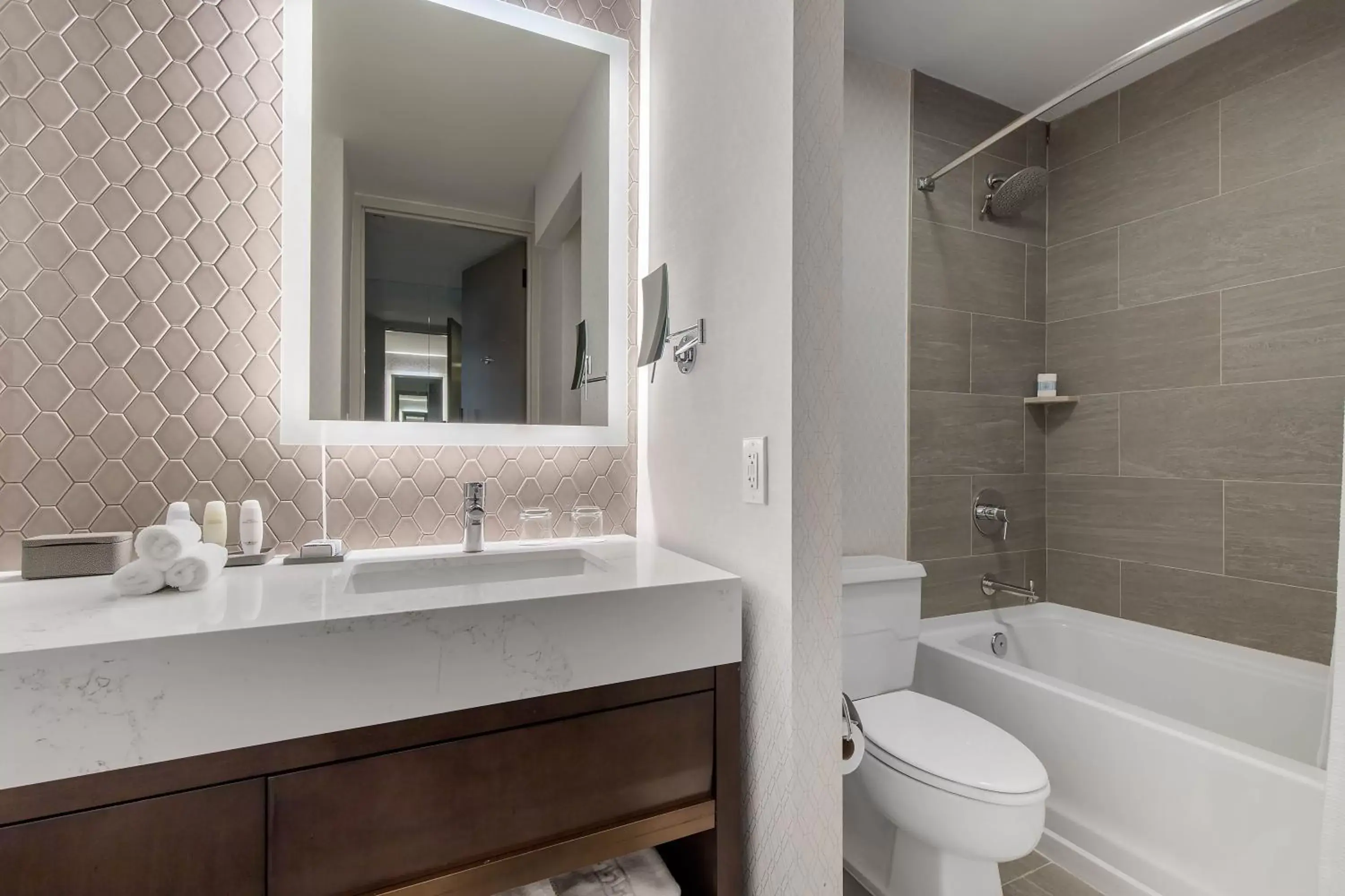 Toilet, Bathroom in Omni Charlotte Hotel