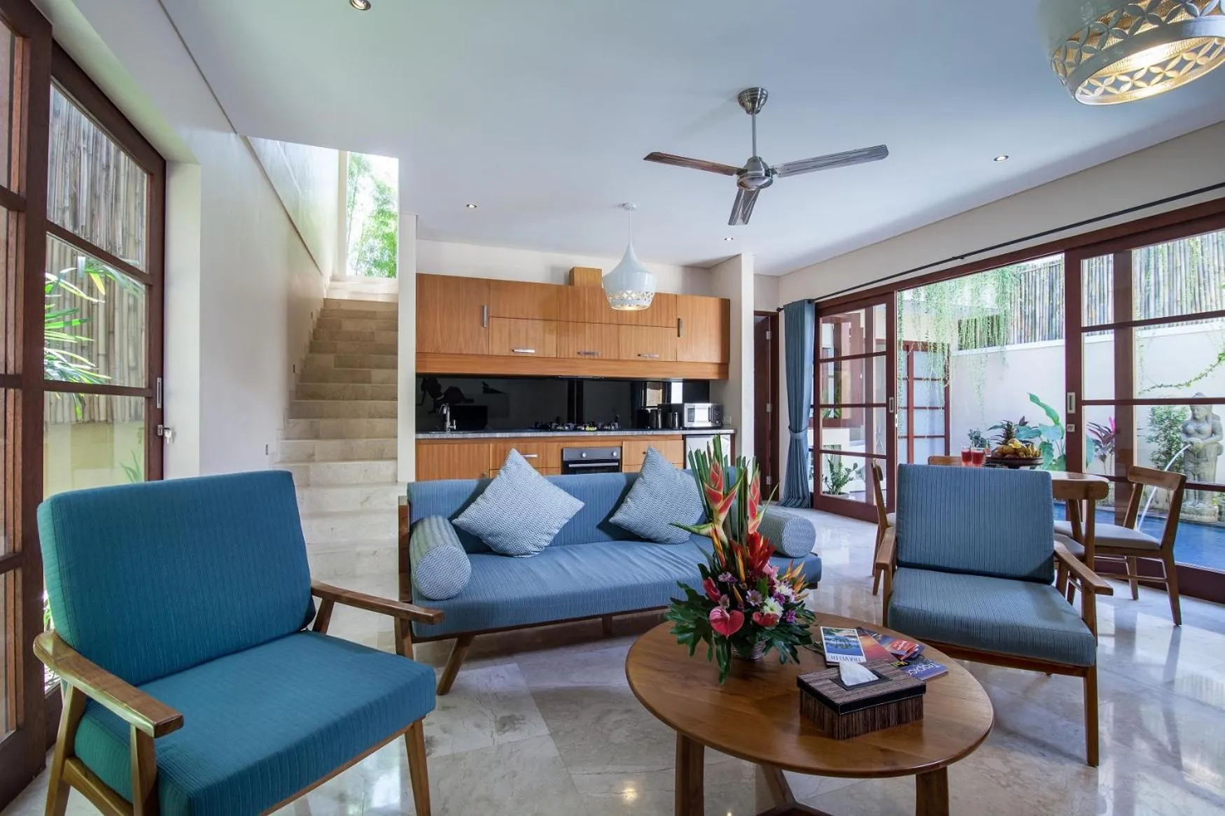 Living room in Beautiful Bali Villas