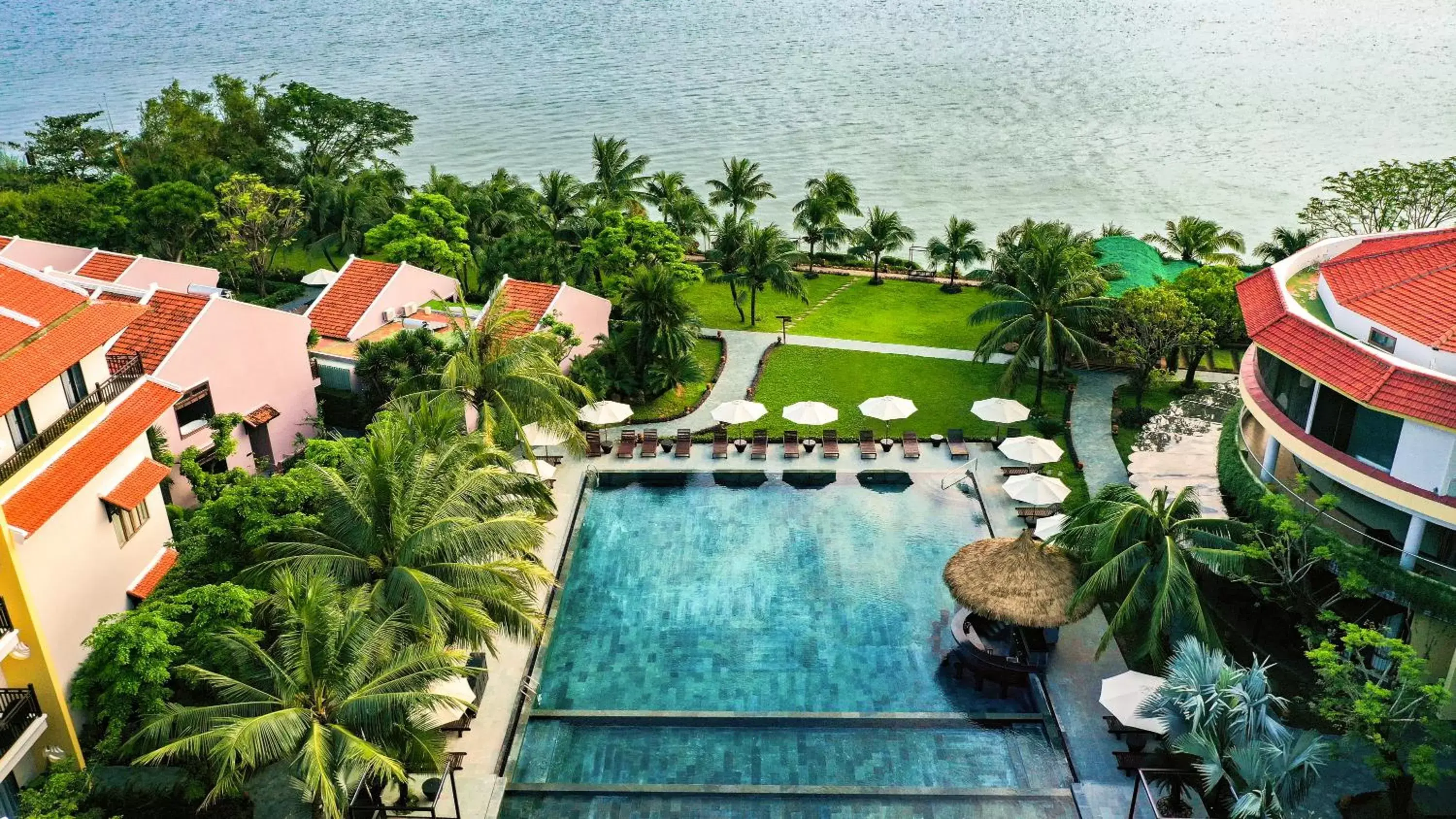 Pool view, Bird's-eye View in Bel Marina Hoi An Resort