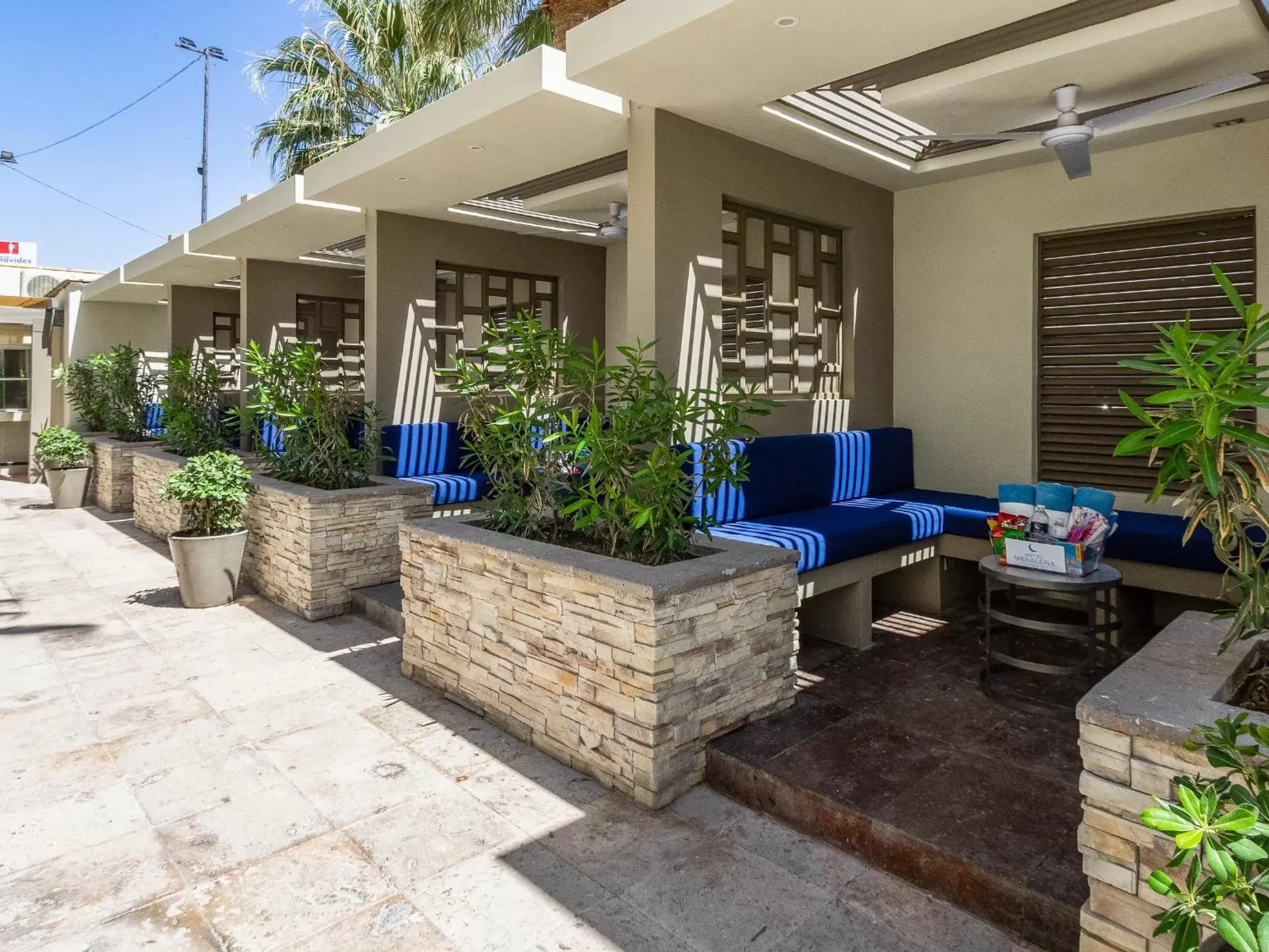 Patio, Property Building in Hotel Mesaluna Near American Consulate Patio, Property Building in Hotel Mesaluna Near American Consulate