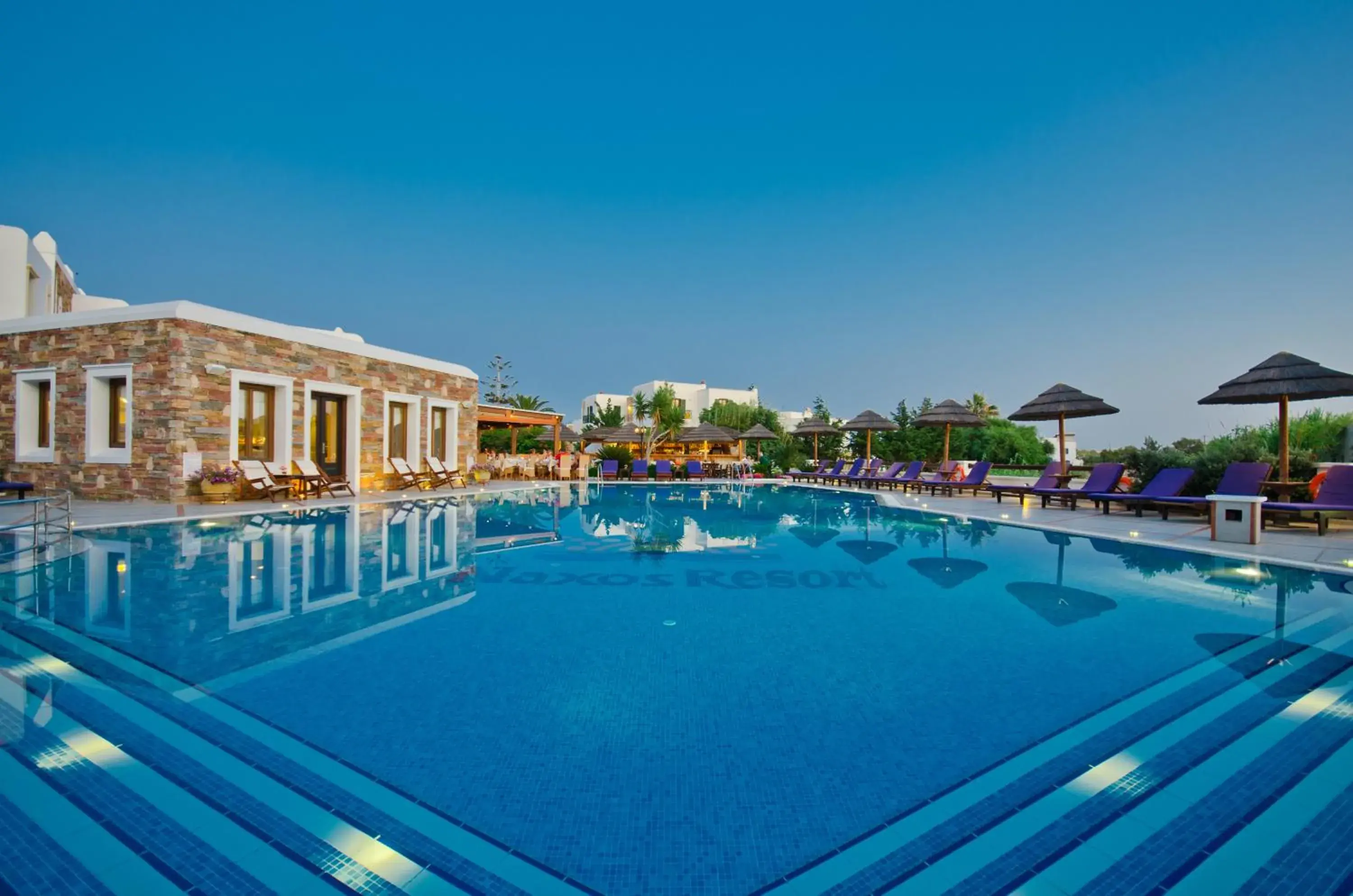 Pool view in Naxos Resort Beach Hotel Pool view in Naxos Resort Beach Hotel