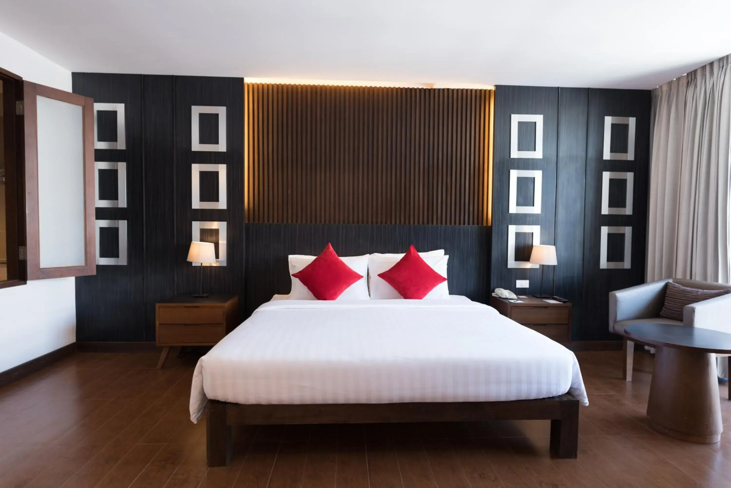 Bed in Hotel J Pattaya