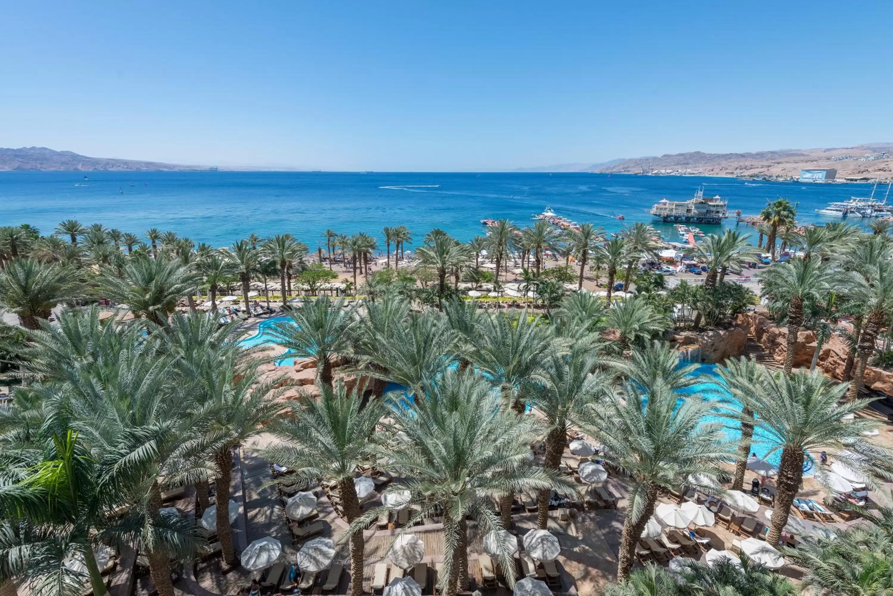 Pool View in Royal Beach Eilat by Isrotel Exclusive