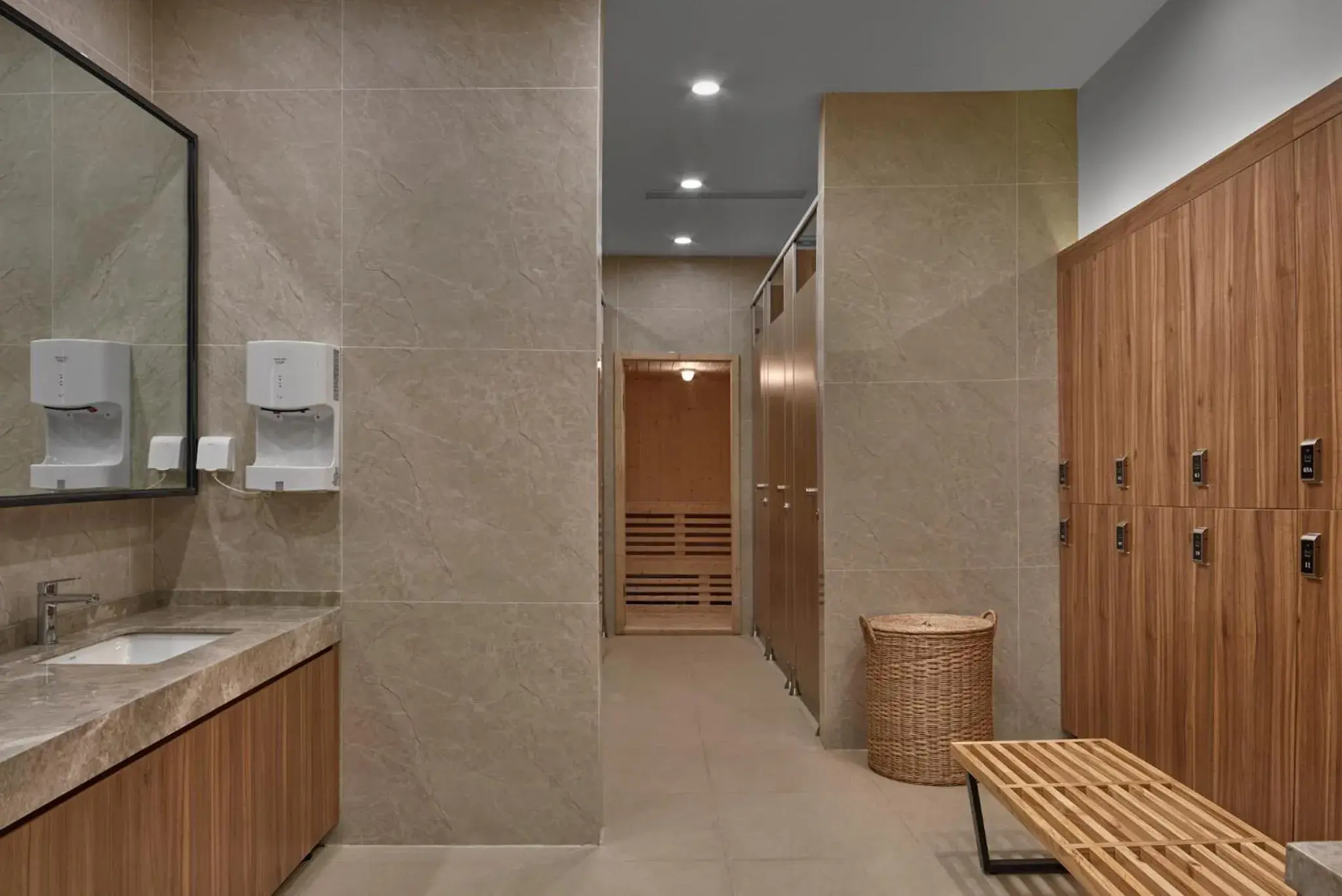 Fitness centre/facilities, Bathroom in Olympia City Hotel by Dara