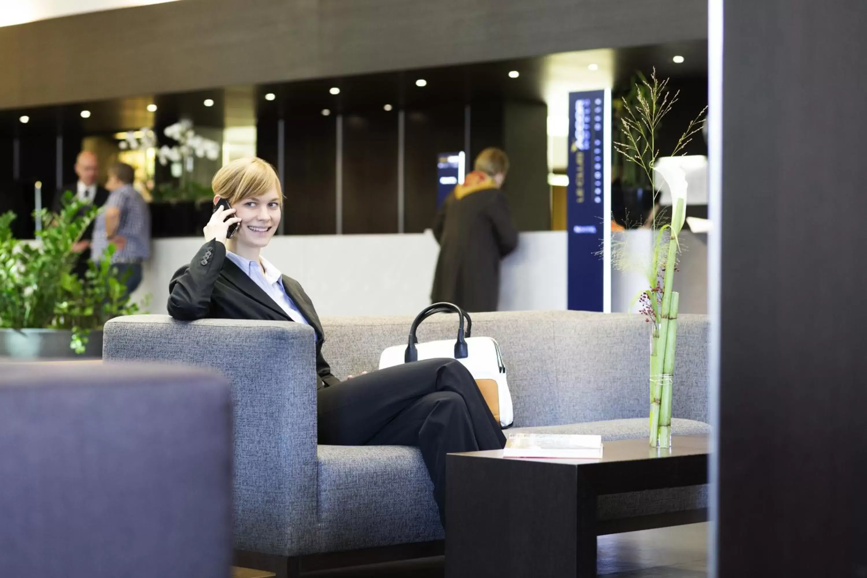 Lobby or reception in Novotel Karlsruhe City