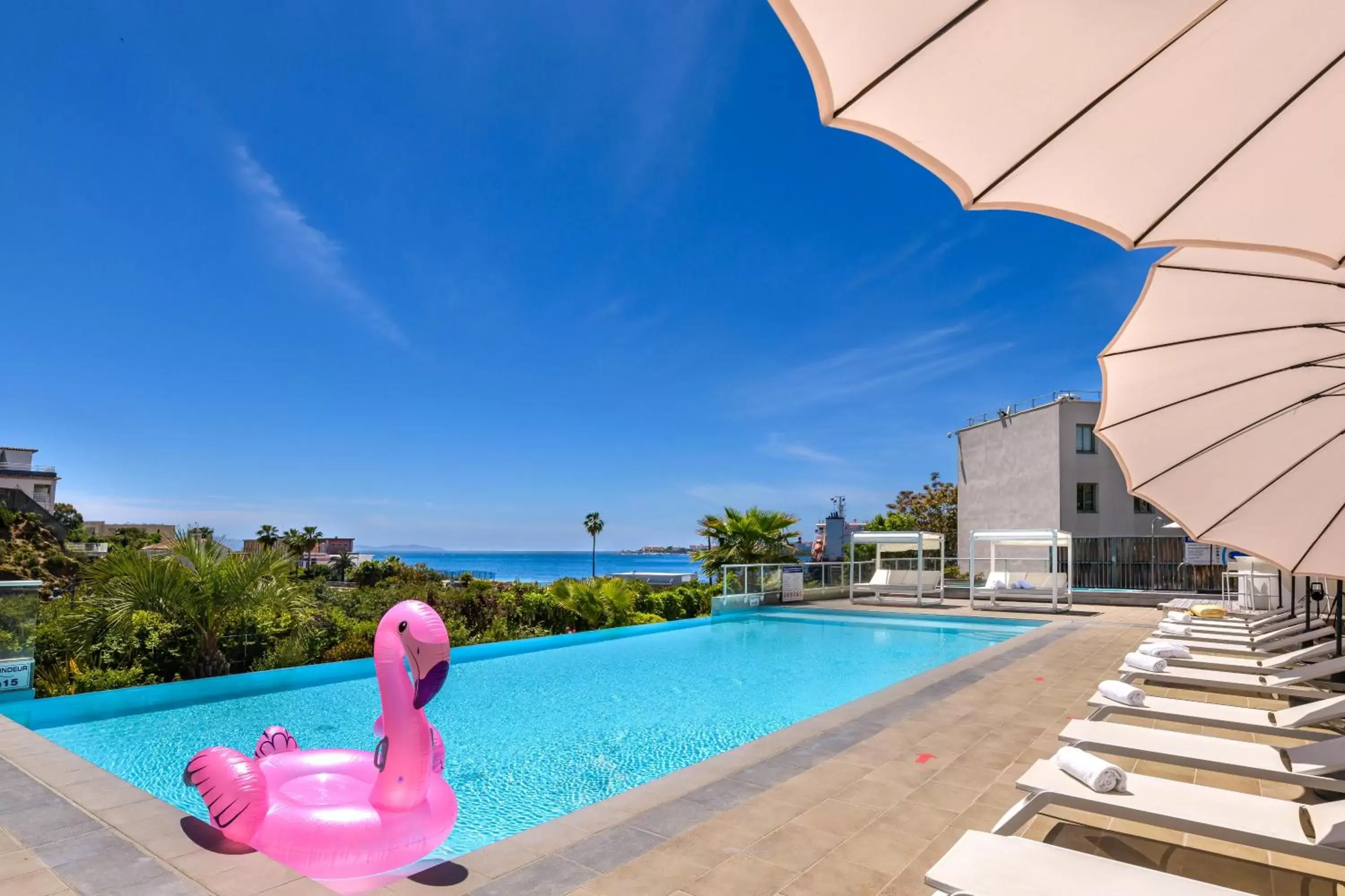 Swimming Pool in Best Western Plus Ajaccio Amirauté