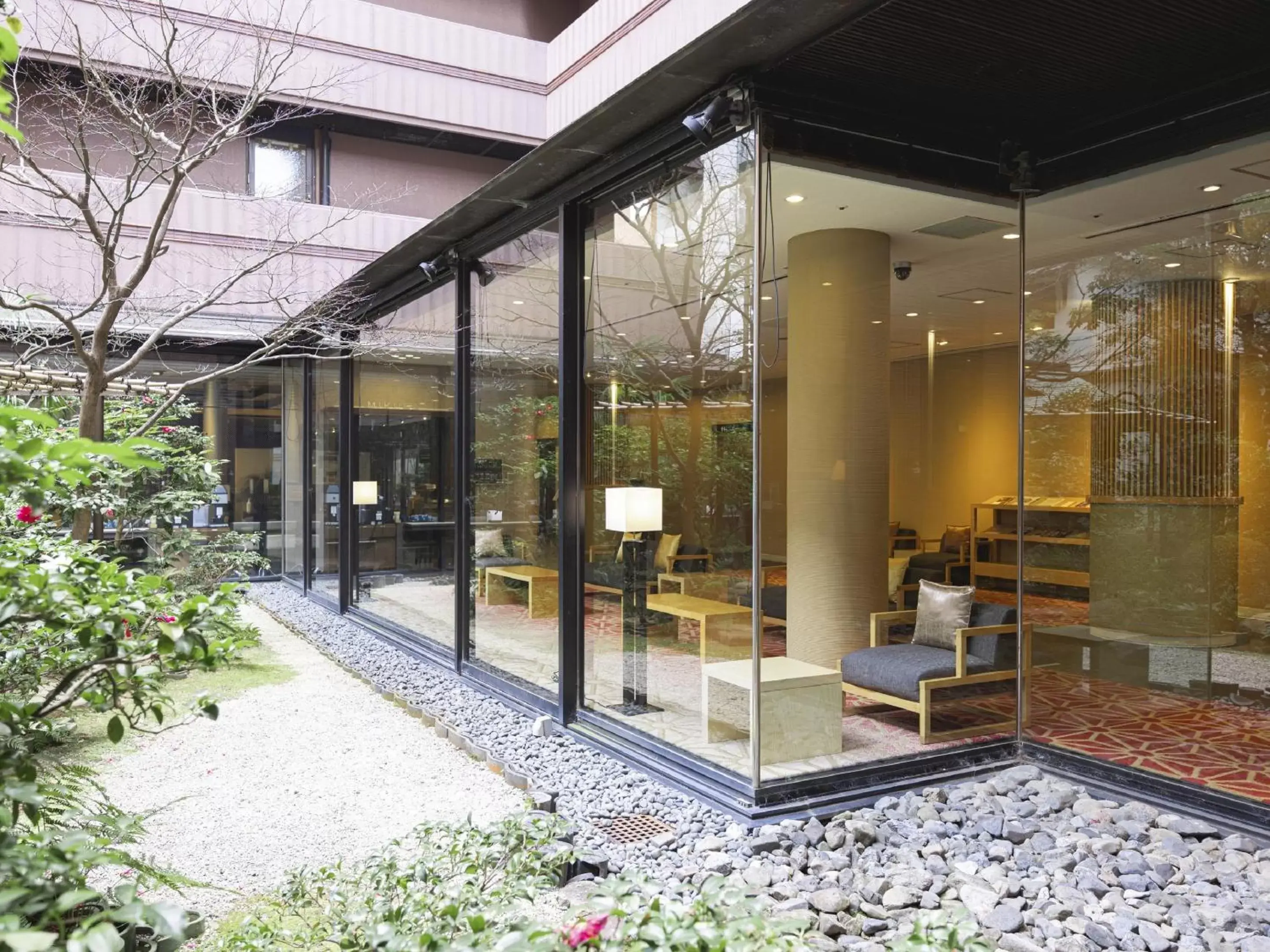 Inner courtyard view in Mitsui Garden Hotel Kyoto Sanjo