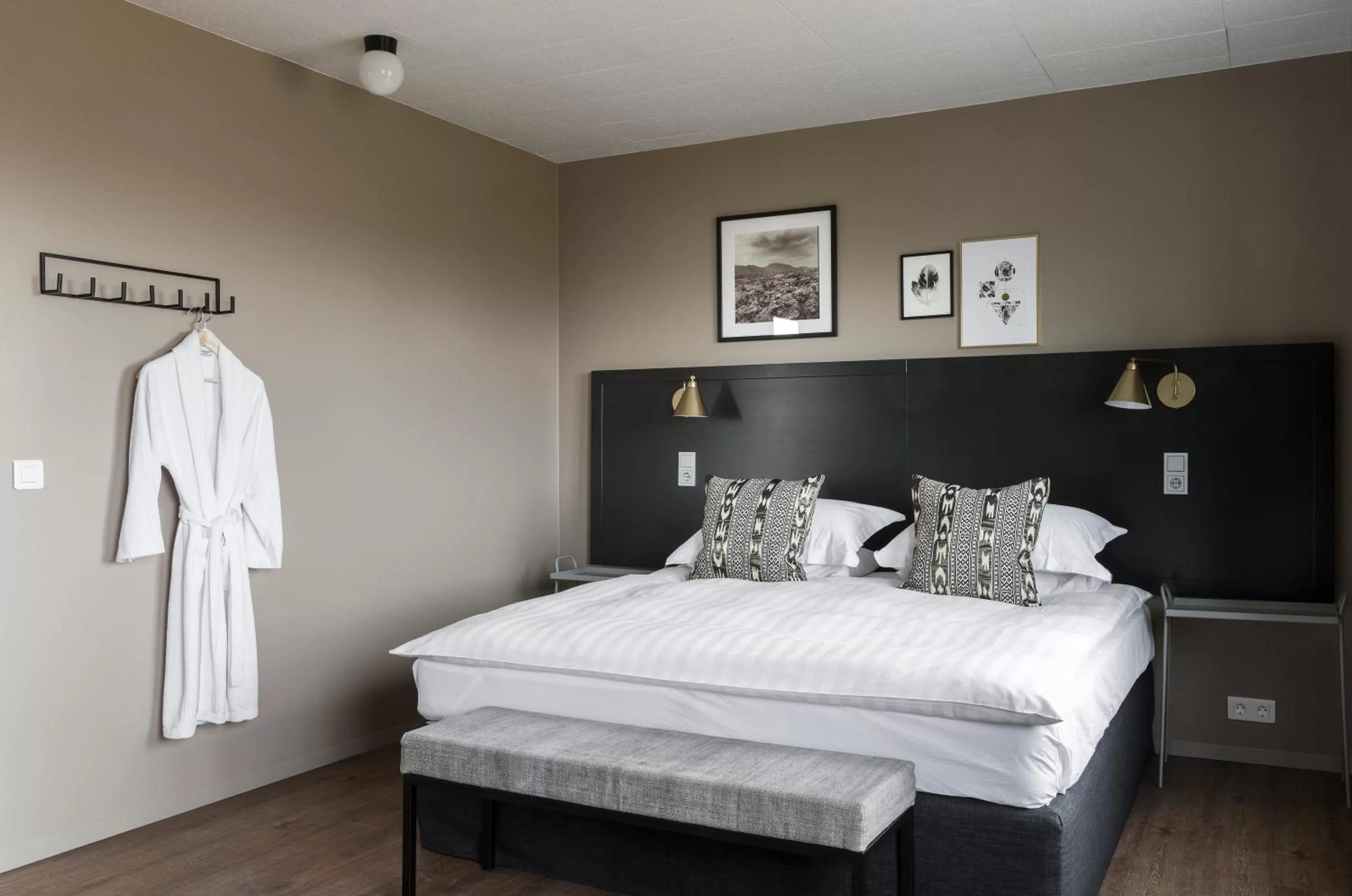 Bedroom, Bed in Hotel Höfn