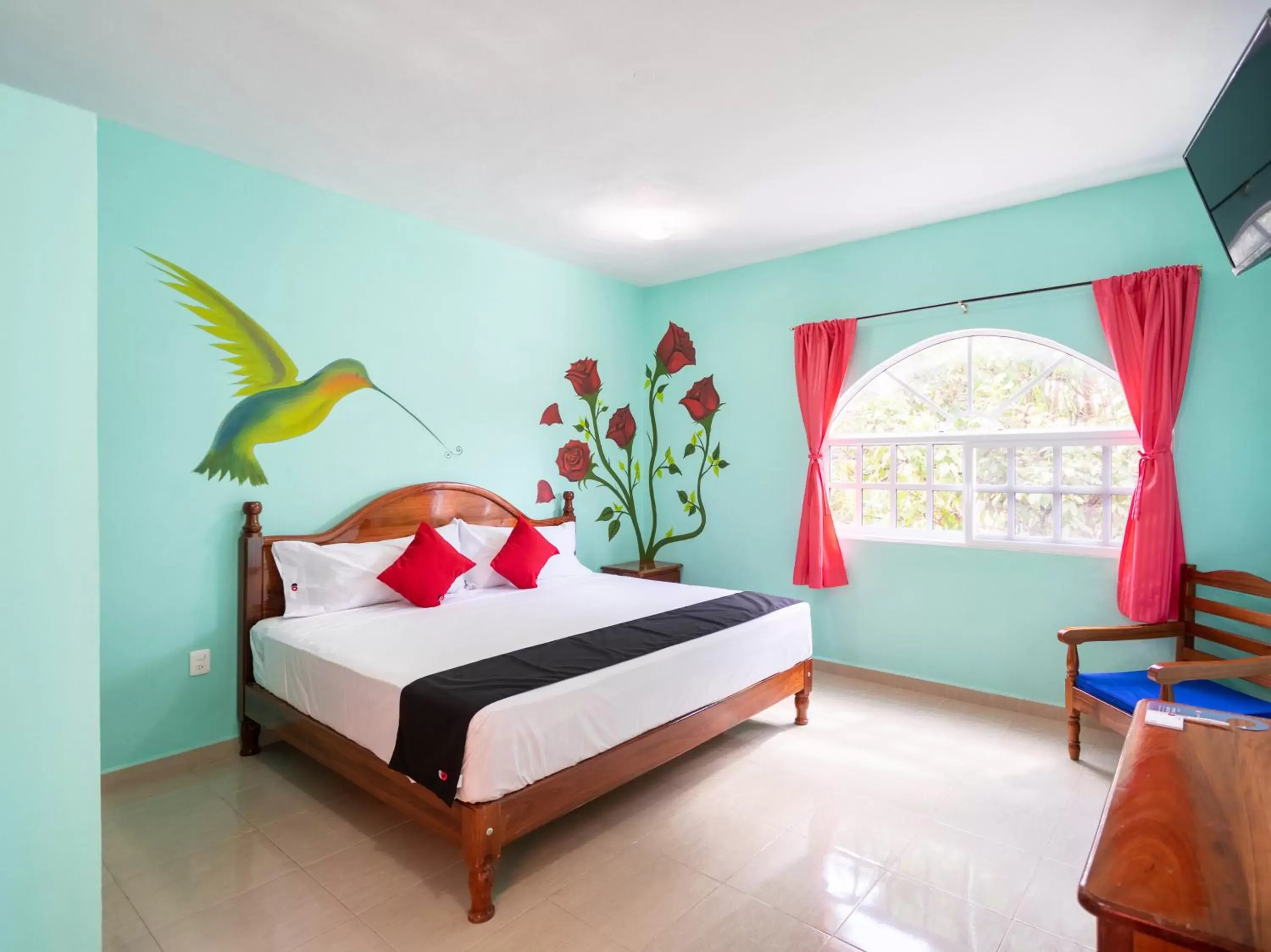 Bedroom, Bed in Hotel Hacienda Bacalar