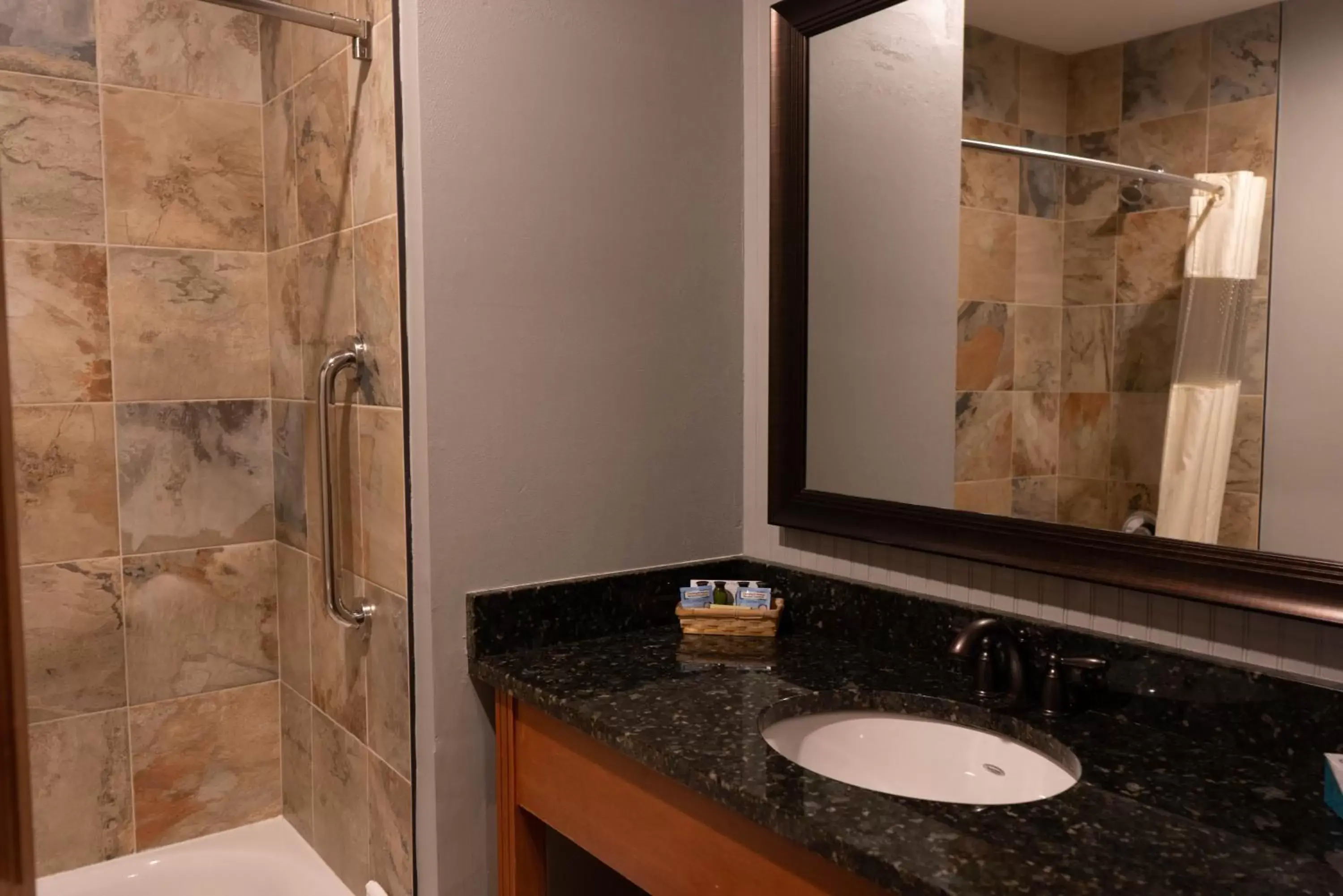 Bathroom in The Black Bear Lodge at Stratton Mountain Resort