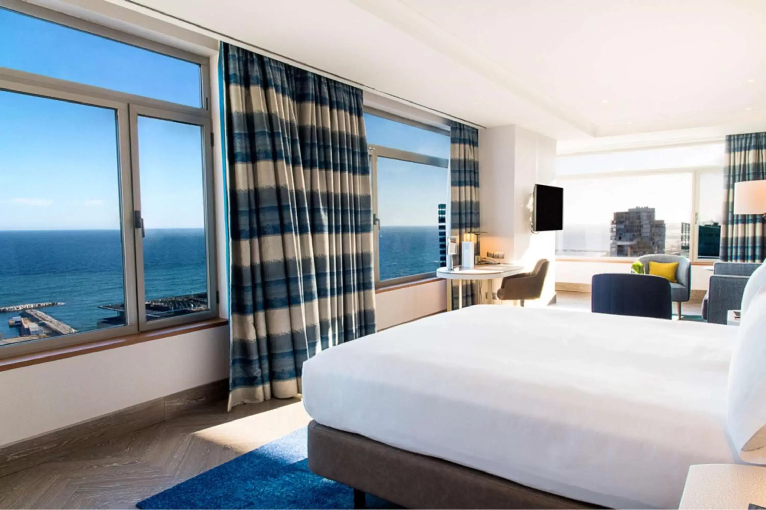 Bedroom, Sea View in Hilton Diagonal Mar Barcelona