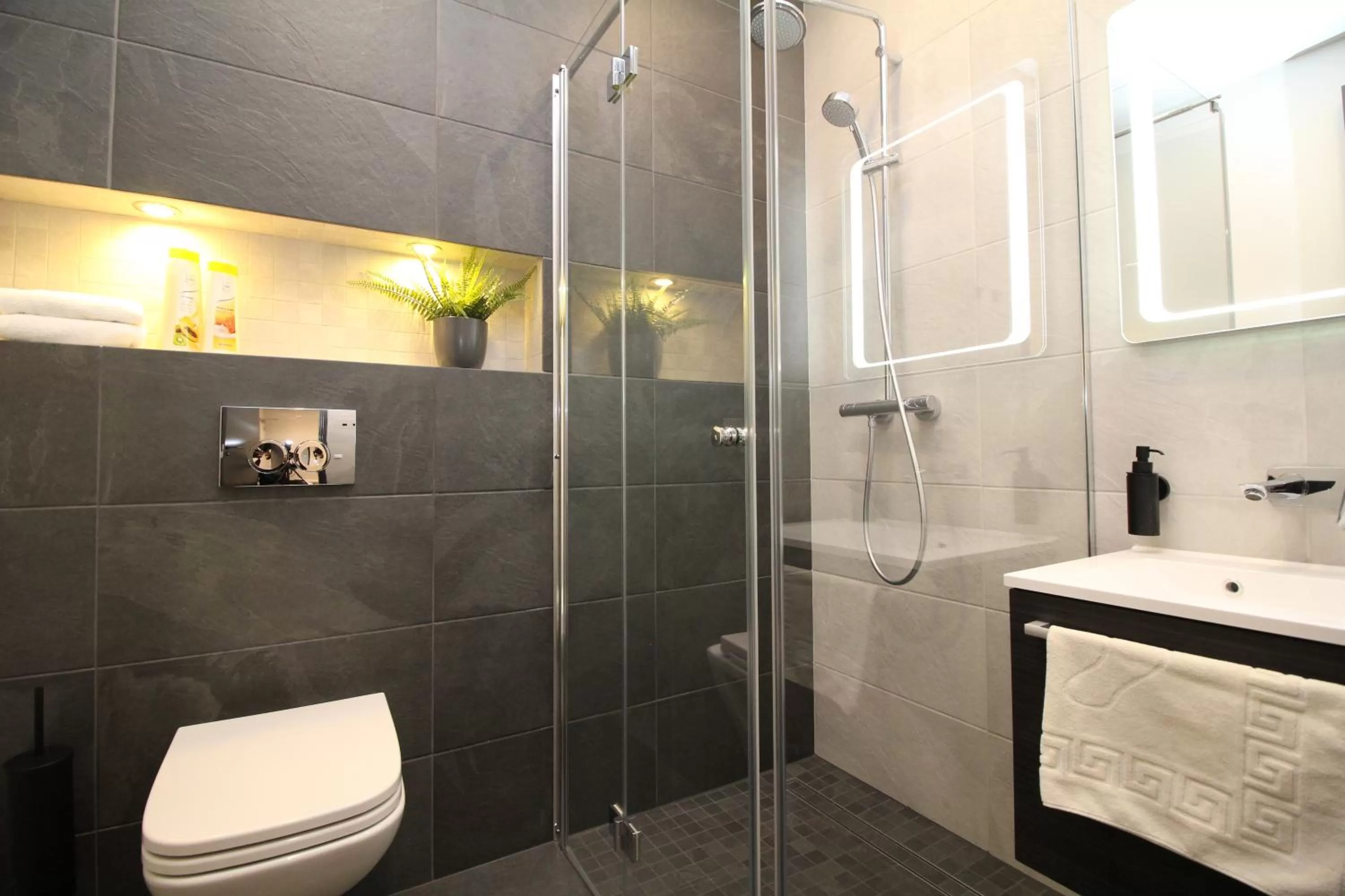 Shower in Tallinn City Apartments Old Town Suites