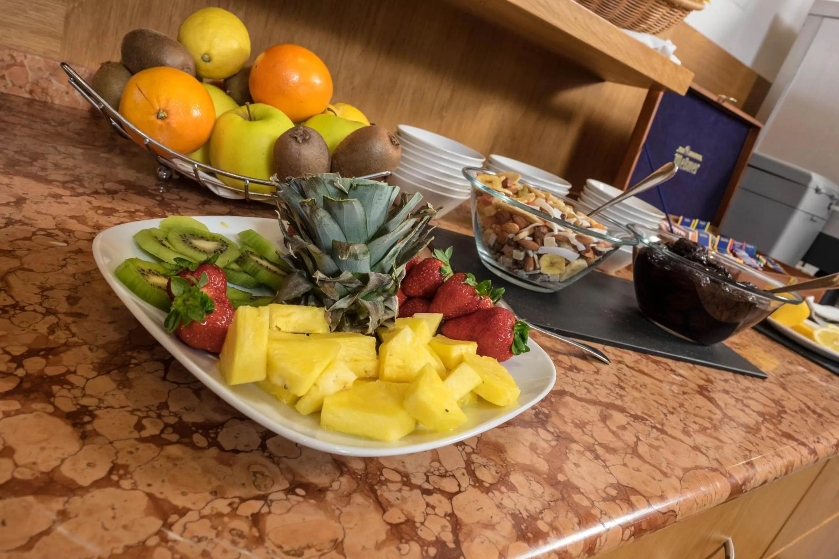 Buffet breakfast in West Point Airport Hotel