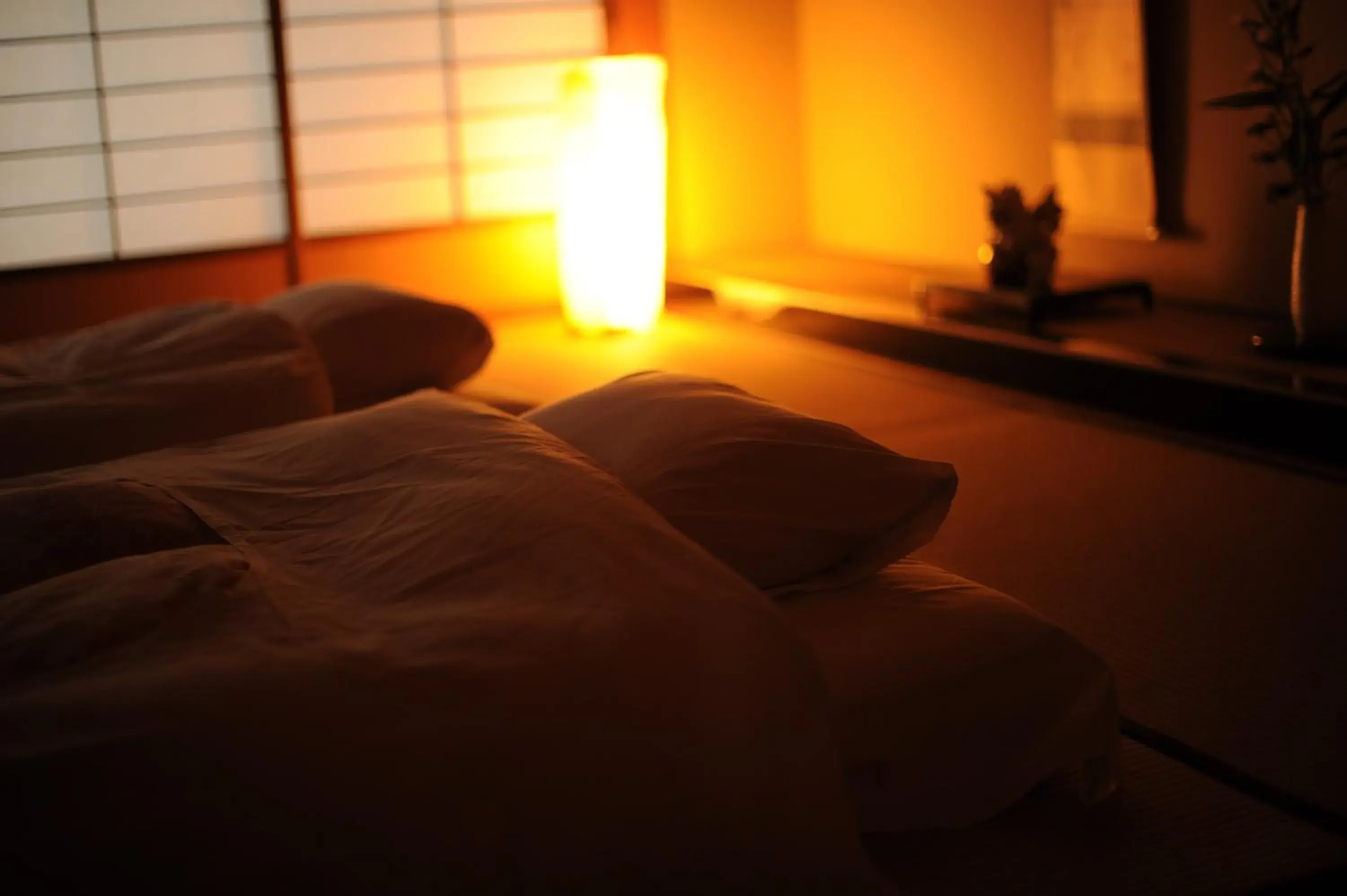 Bed in Shirasagiyu Tawaraya