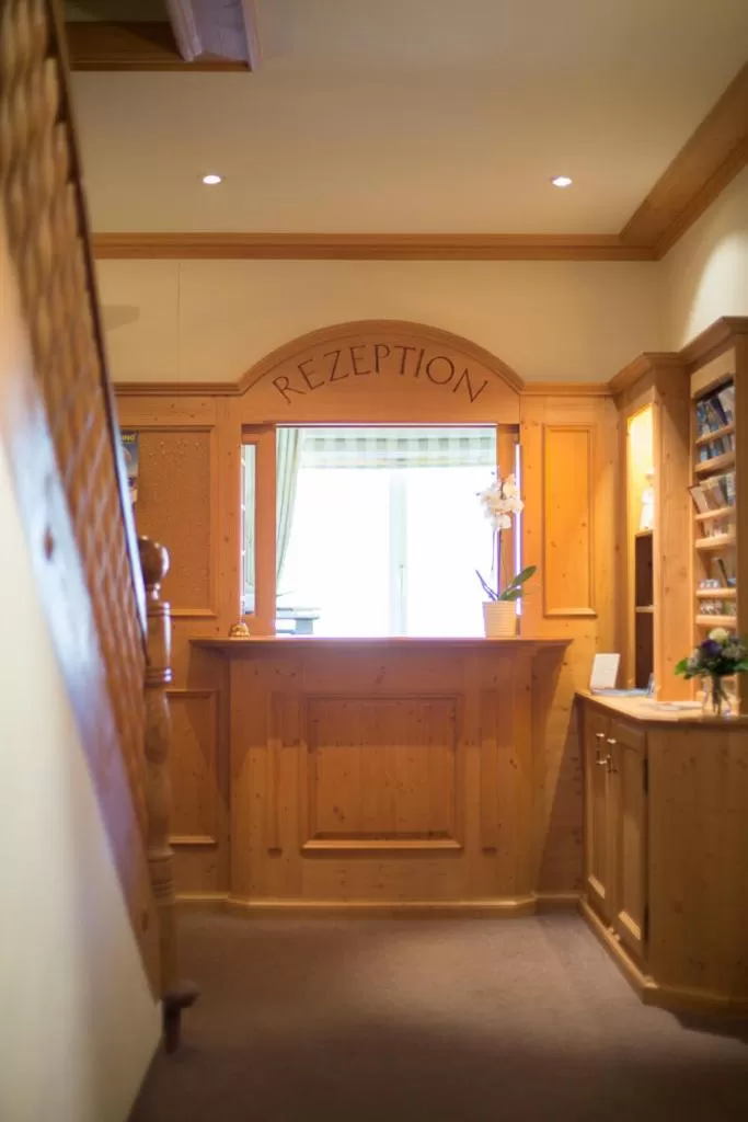 Lobby or reception, Kitchen/Kitchenette in Sonnegg Hotel