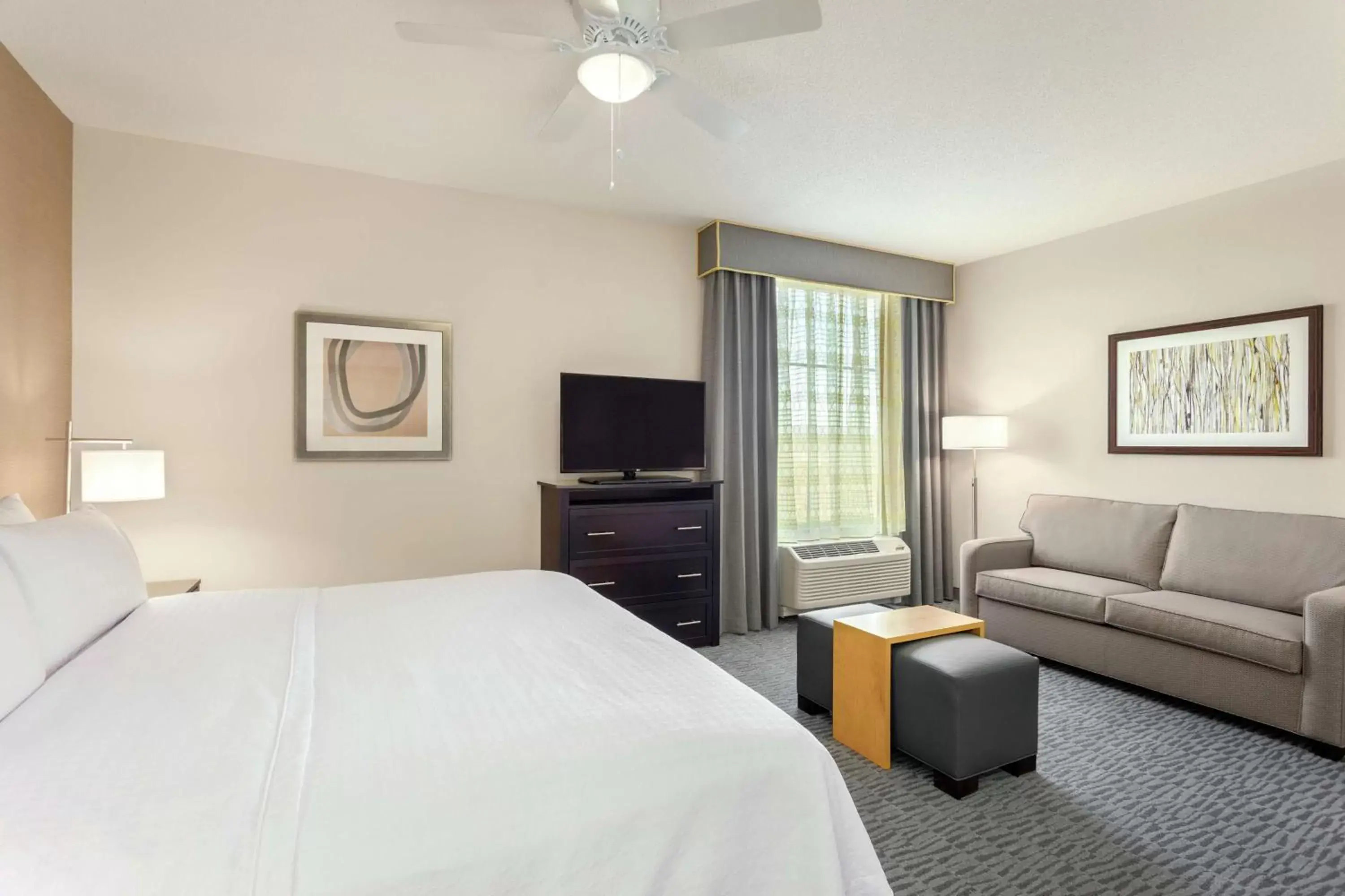 Bedroom, TV/Entertainment Center in Homewood Suites by Hilton Frederick