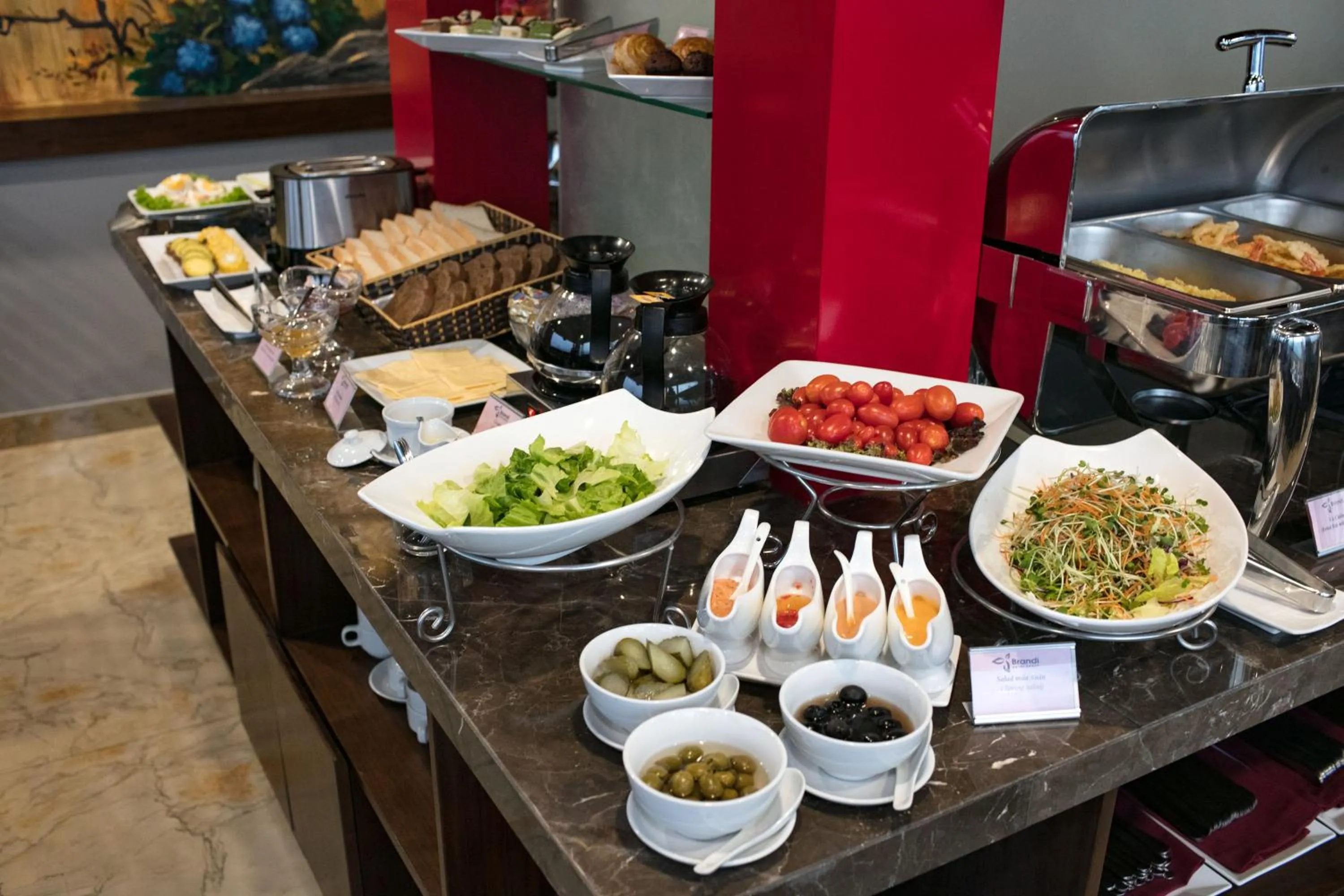 Buffet breakfast in Brandi Fuji Hotel