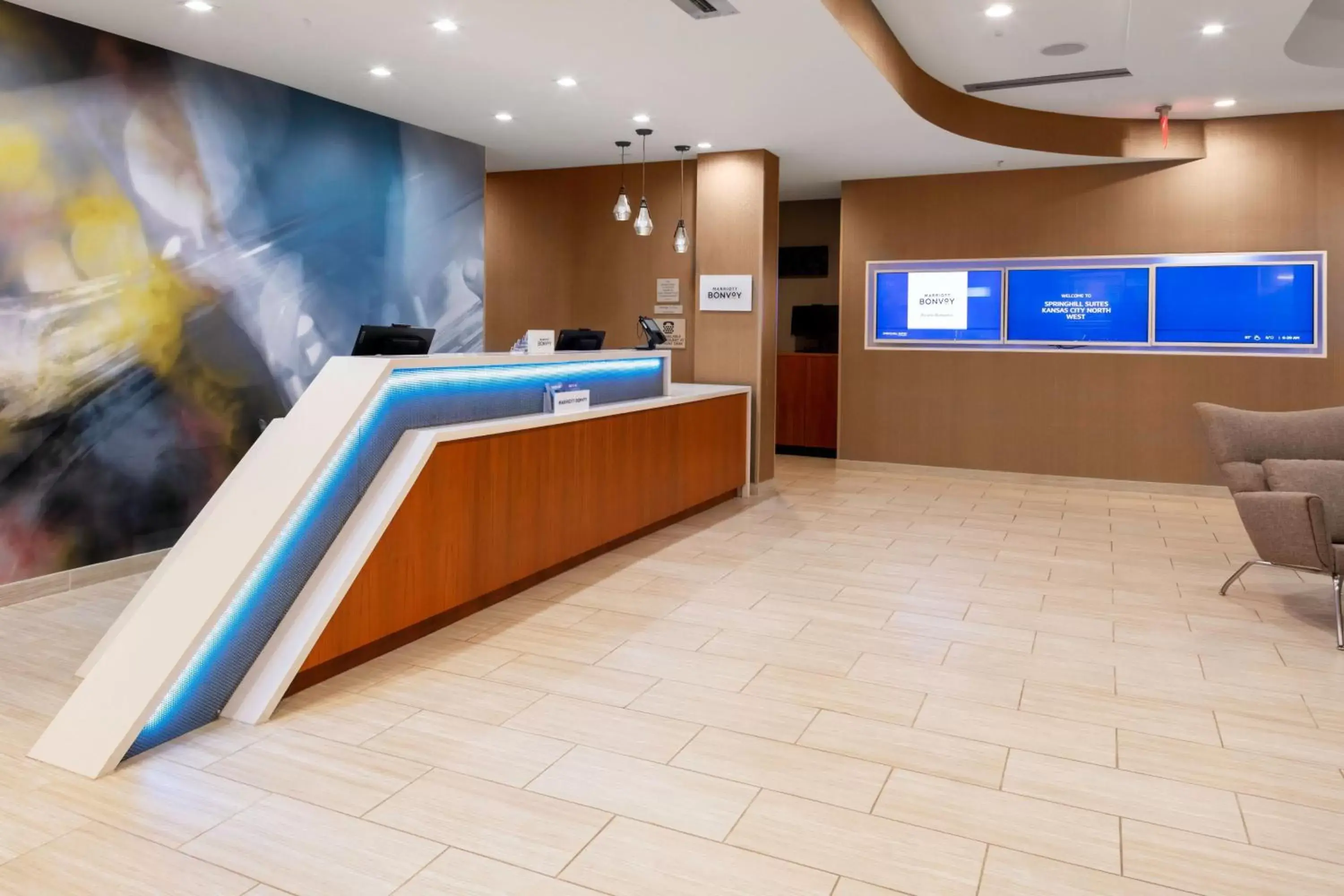 Lobby or reception, Lobby/Reception in SpringHill Suites Kansas City Airport