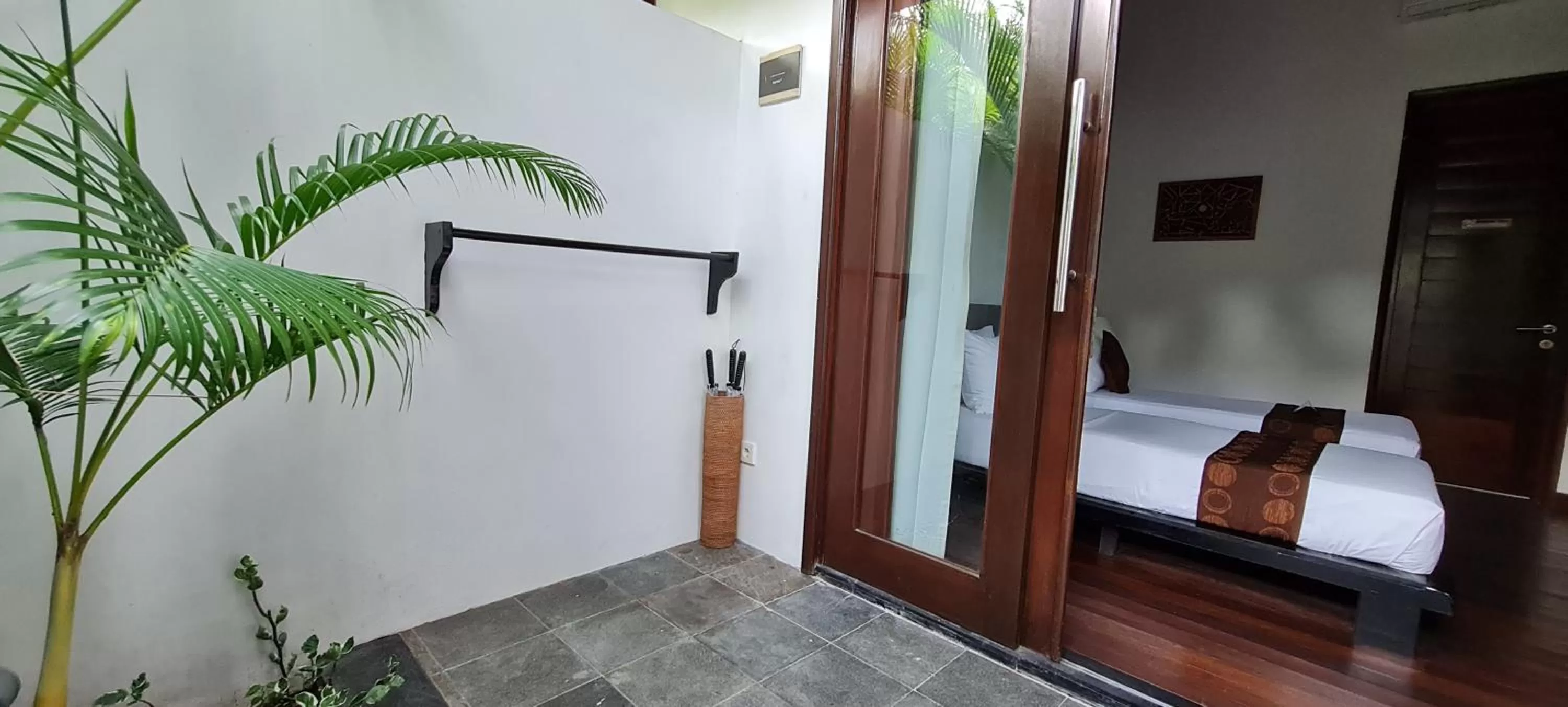 Balcony/Terrace, Bed in The Trawangan Resort