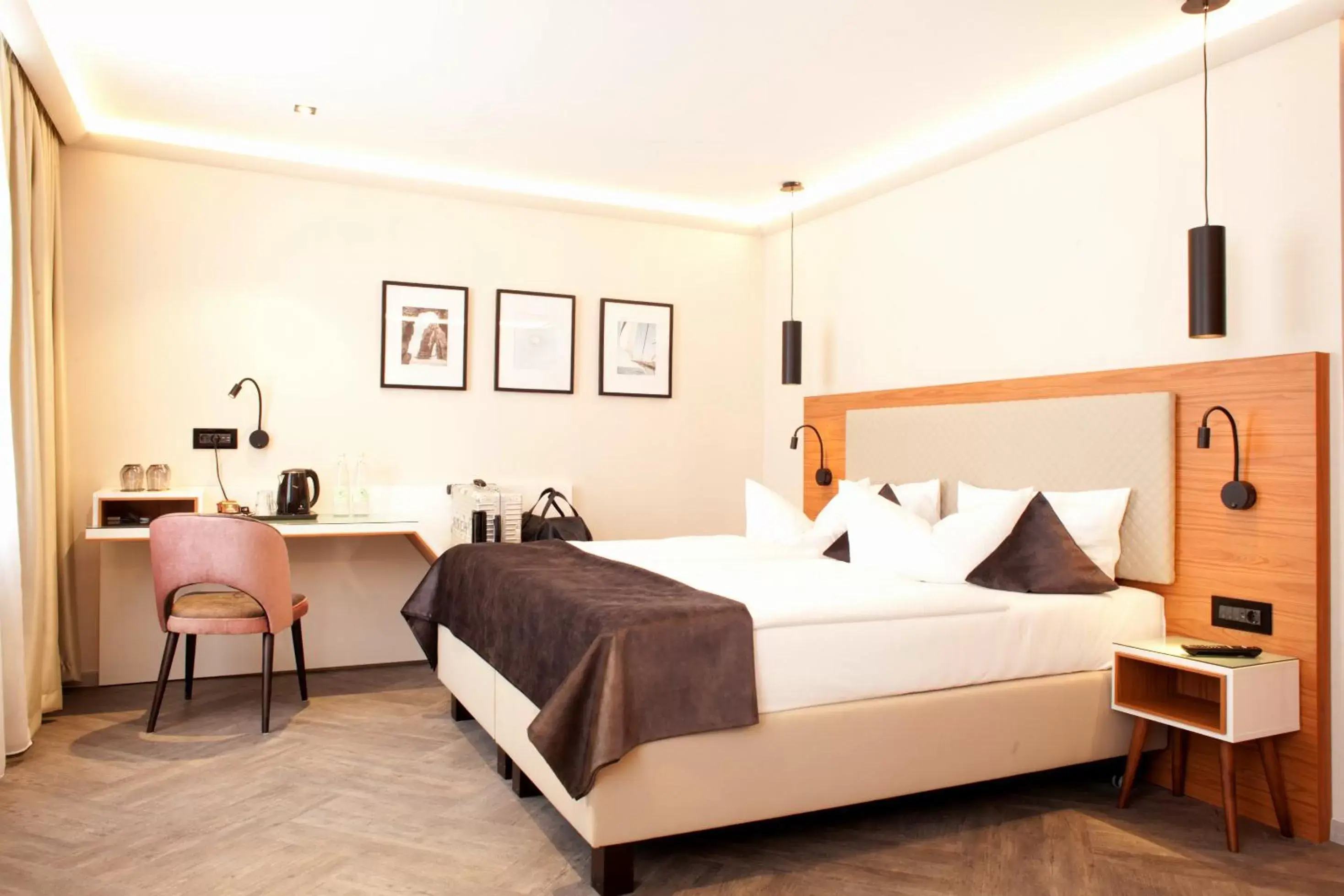 Bed in Hotel Schweriner Hof