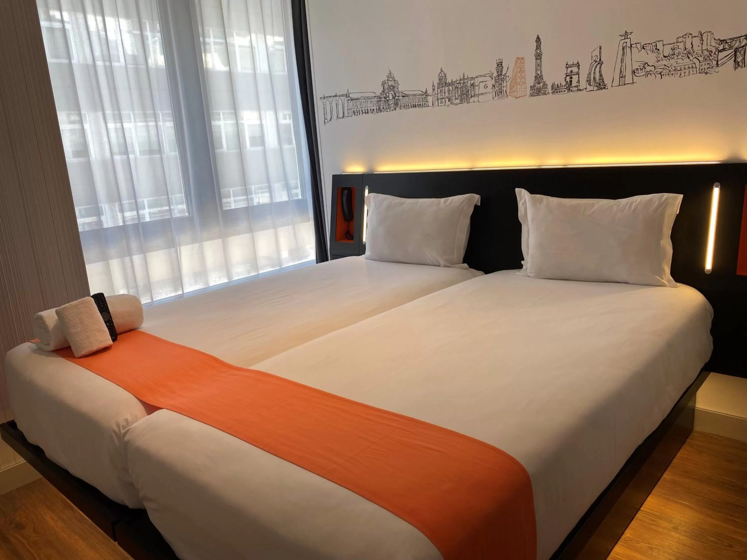 Bed in easyHotel Lisbon