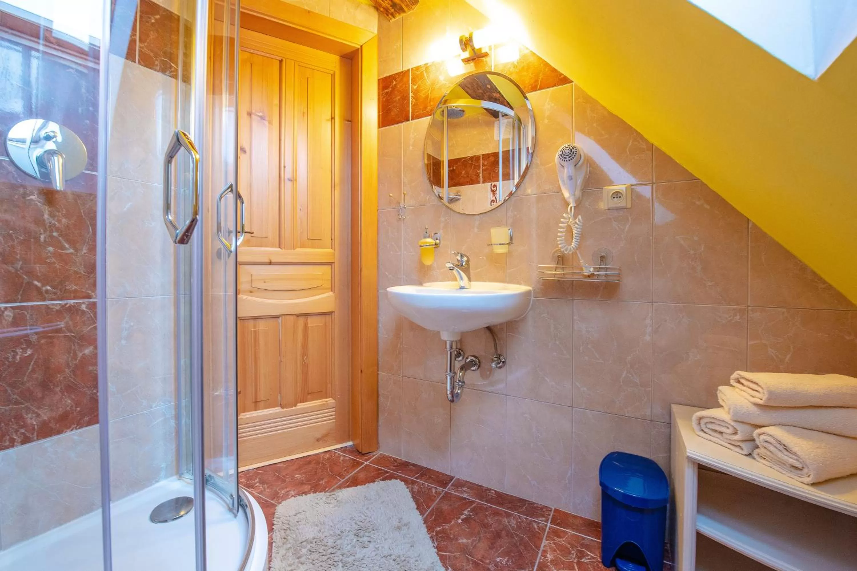 Bathroom in Ubytování u BÍLÉ PANÍ