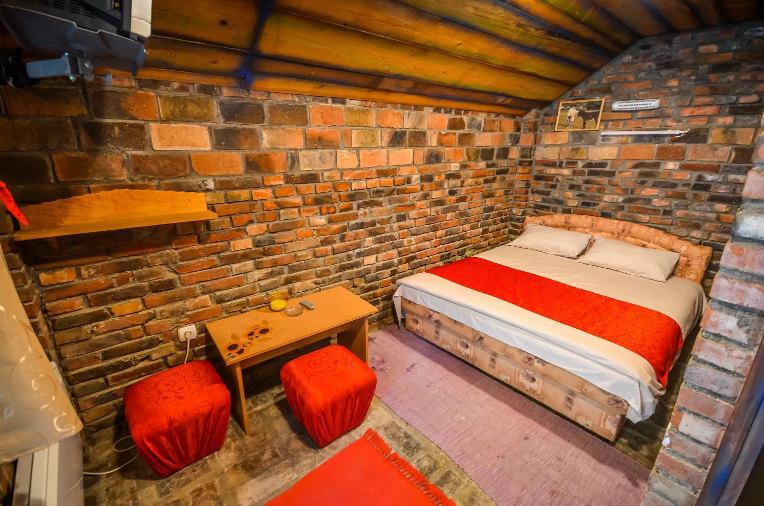 Bed in B&B Etno Village Sunčana Reka