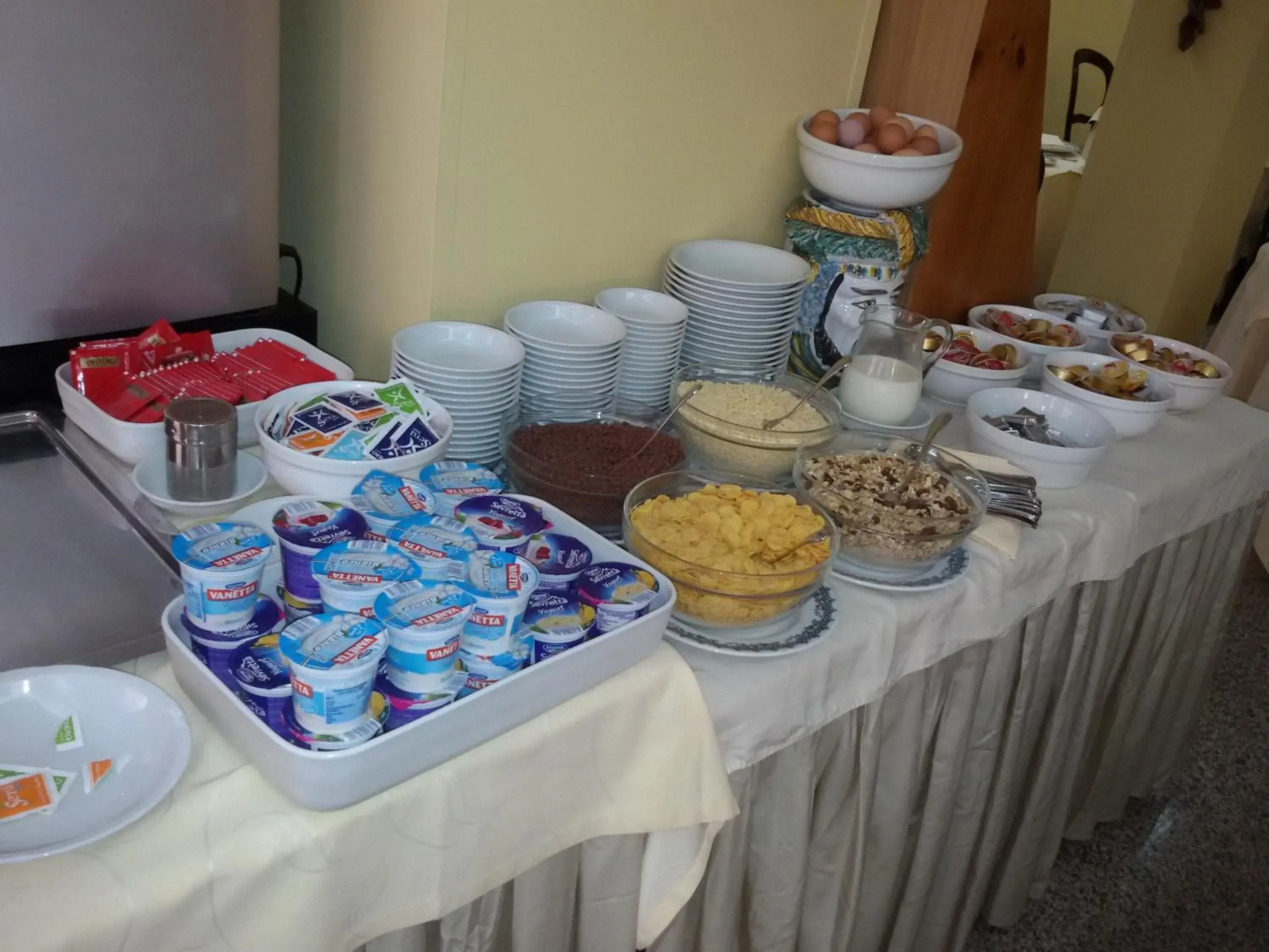 Continental breakfast in Hotel Ipanema