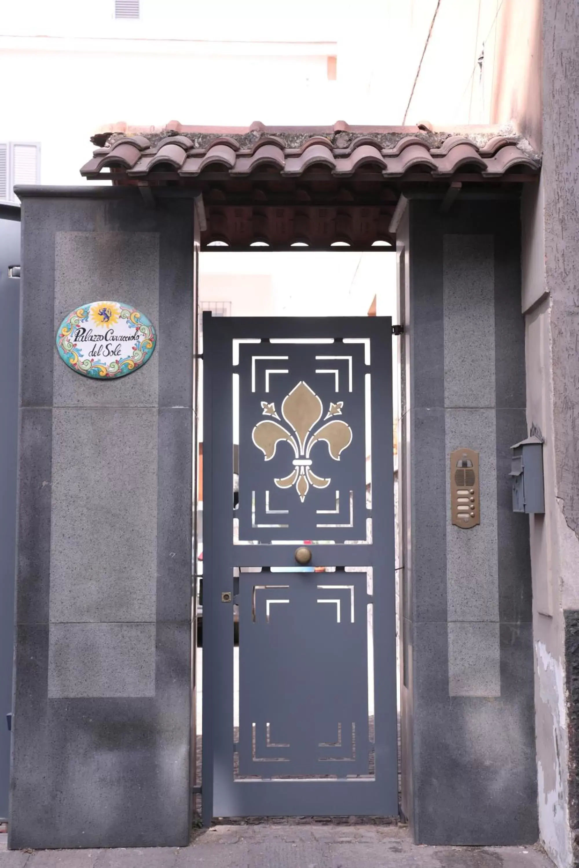 Facade/entrance in Palazzo Caracciolo del Sole