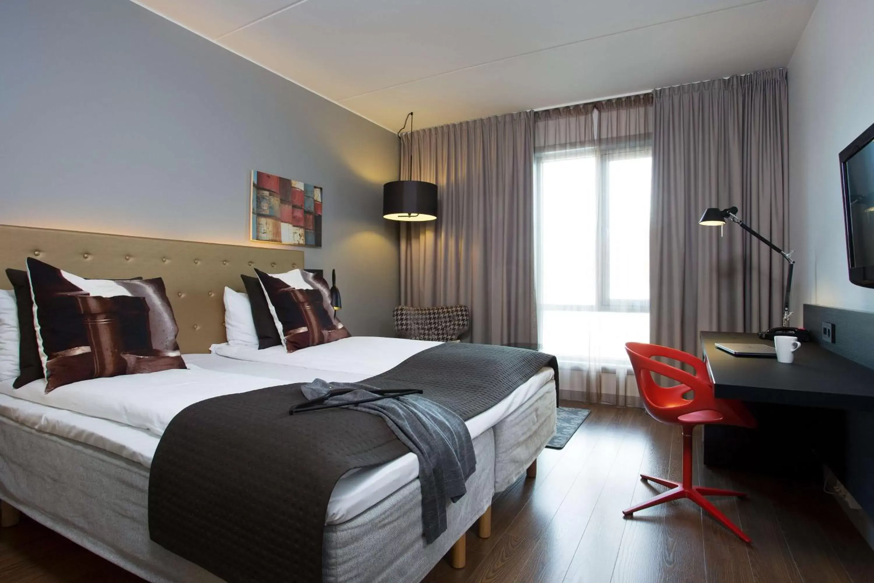 Photo of the whole room, Bed in Scandic Stavanger Forus