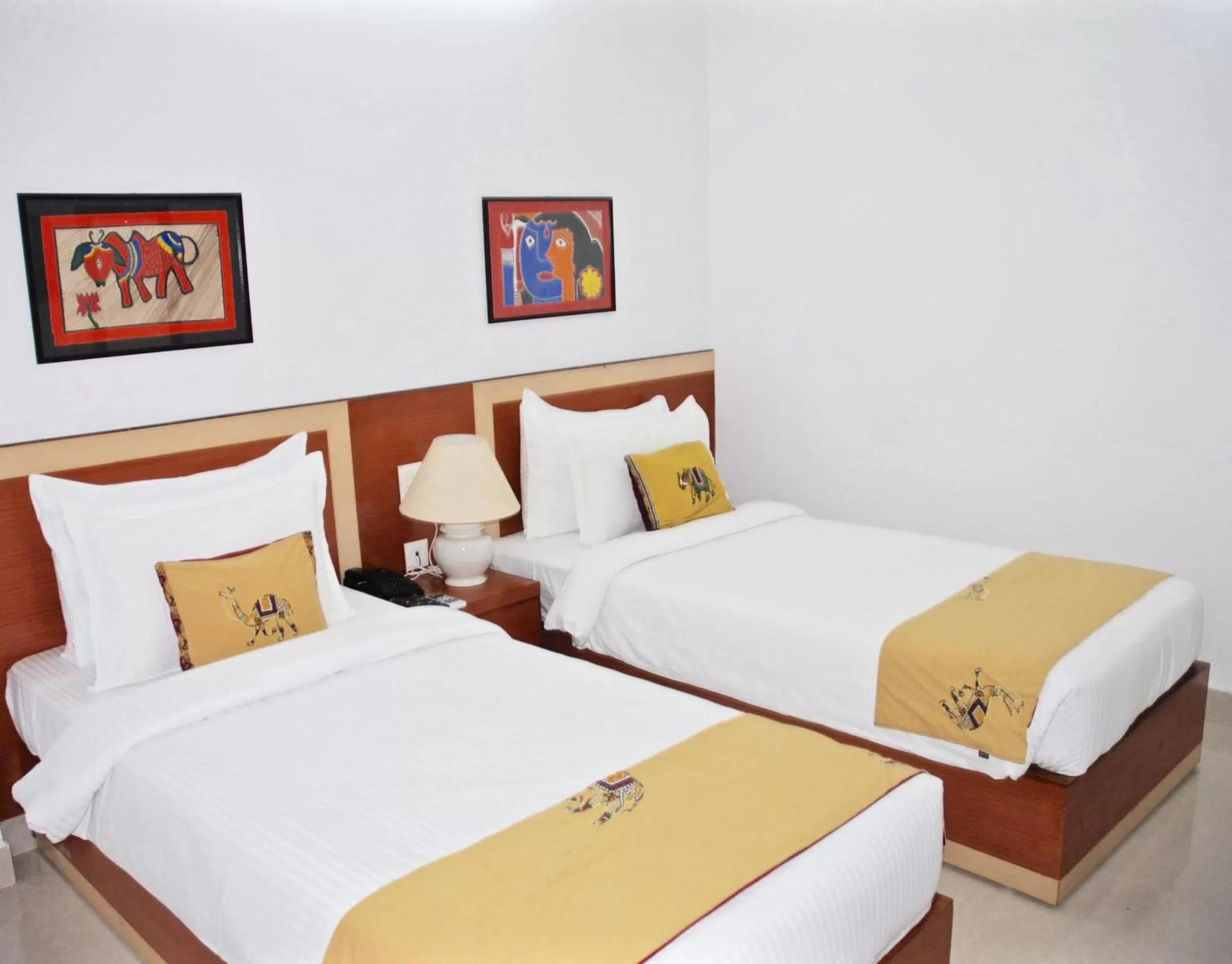 Bedroom, Bed in The Bodhgaya Hotel School