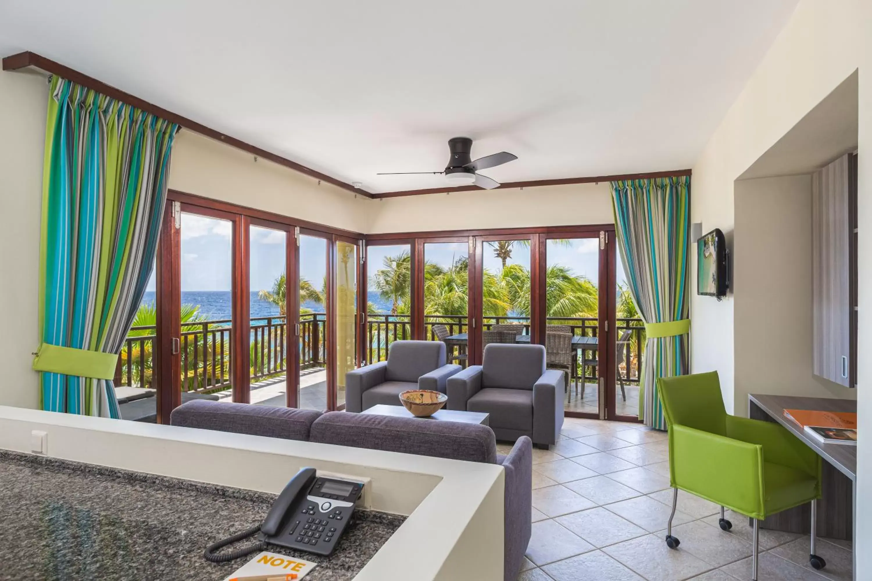 Living room in LionsDive Beach Resort