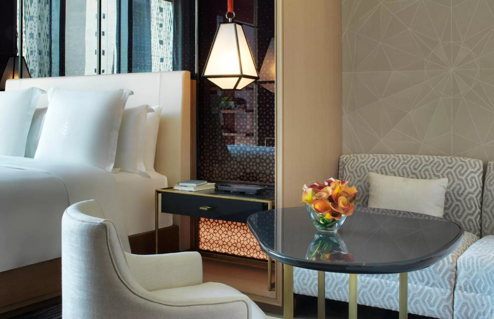 Guests, Bed in Four Seasons Hotel Kuwait at Burj Alshaya