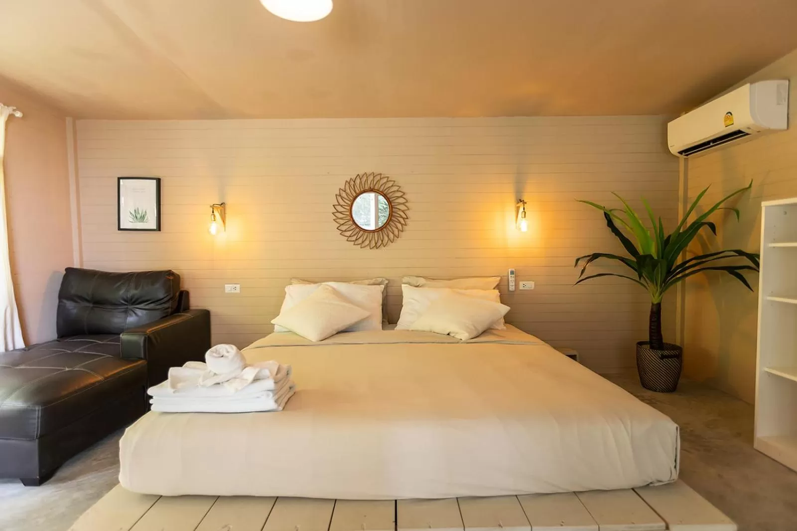 Bed in Indie Beach Bungalows