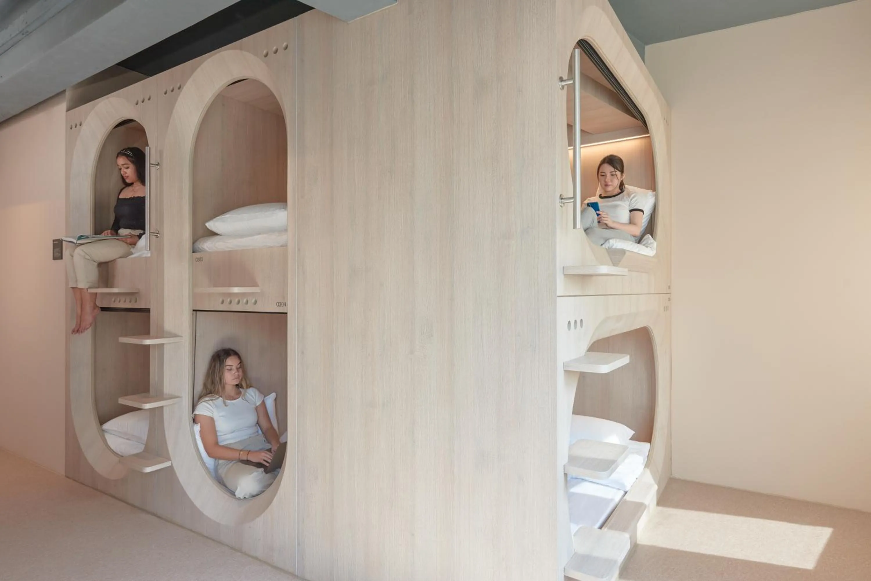 Bed in KINN Capsule - HER Space, Female Only