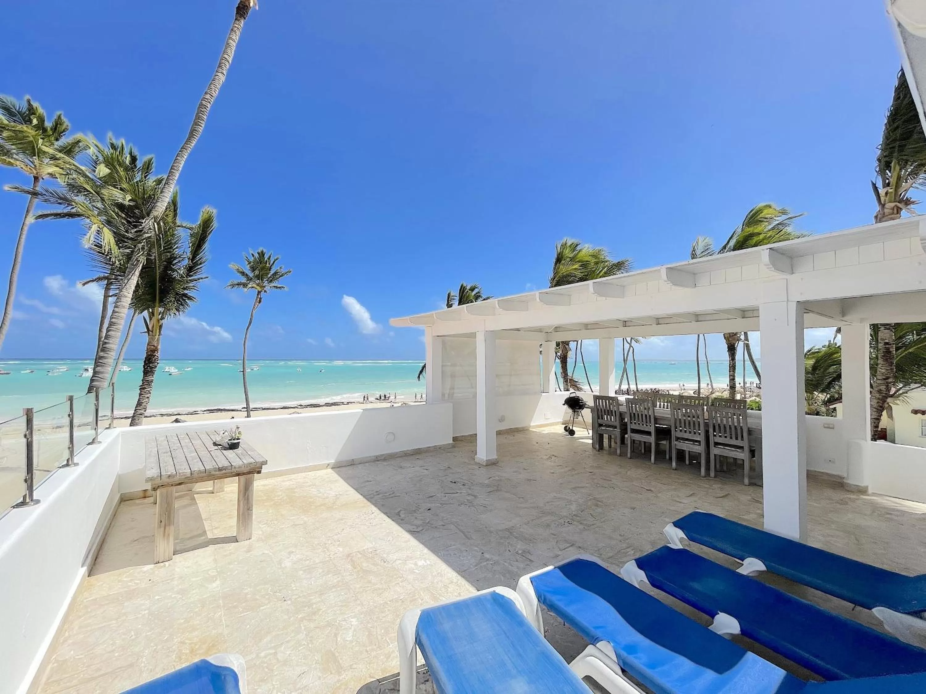 Patio in CARIBBEAN GALAXY HOTEL Los Corales BAVARO BEACH CLUB & SPA