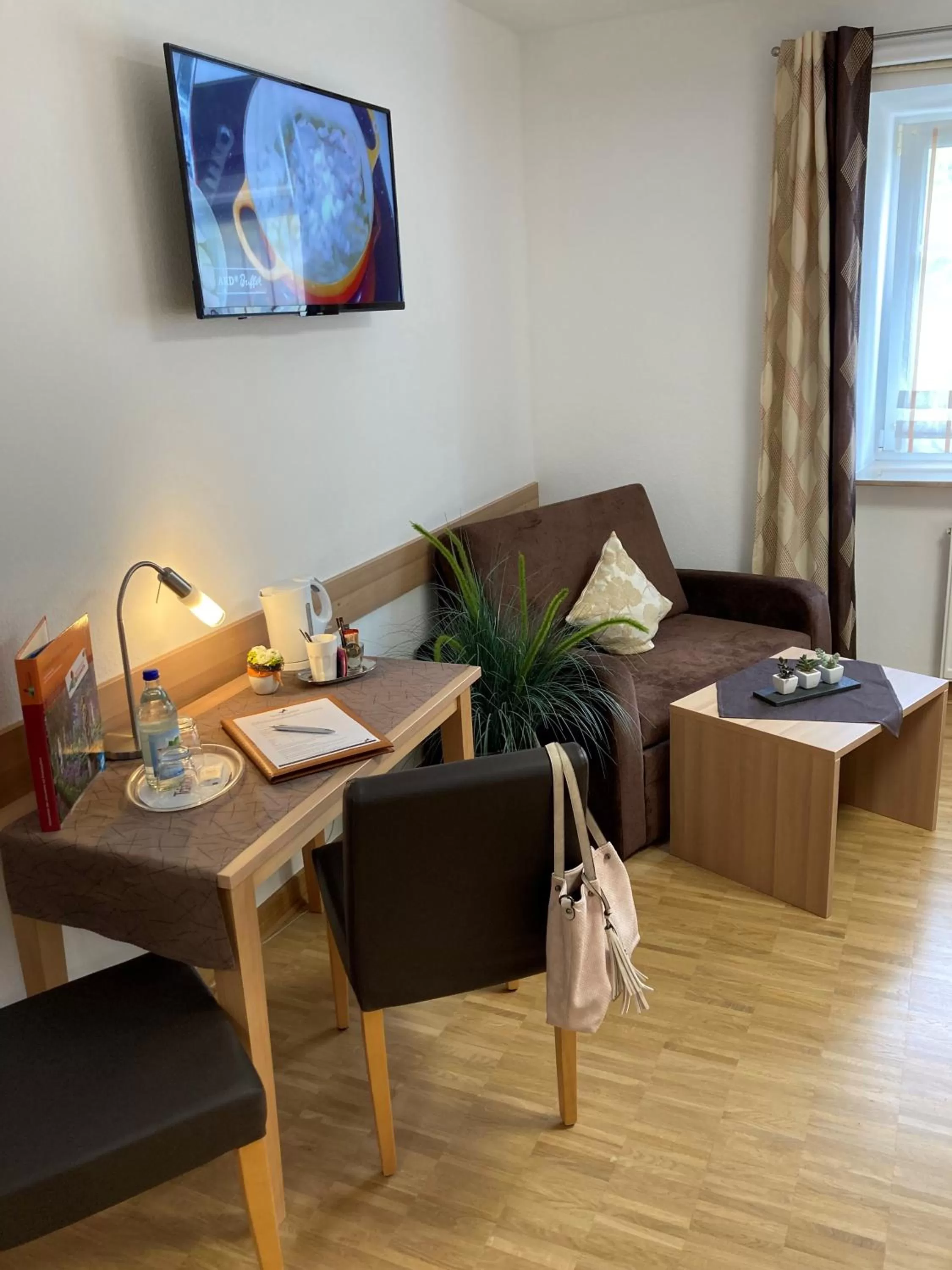 Seating area in Hotel Rappen Rothenburg ob der Tauber