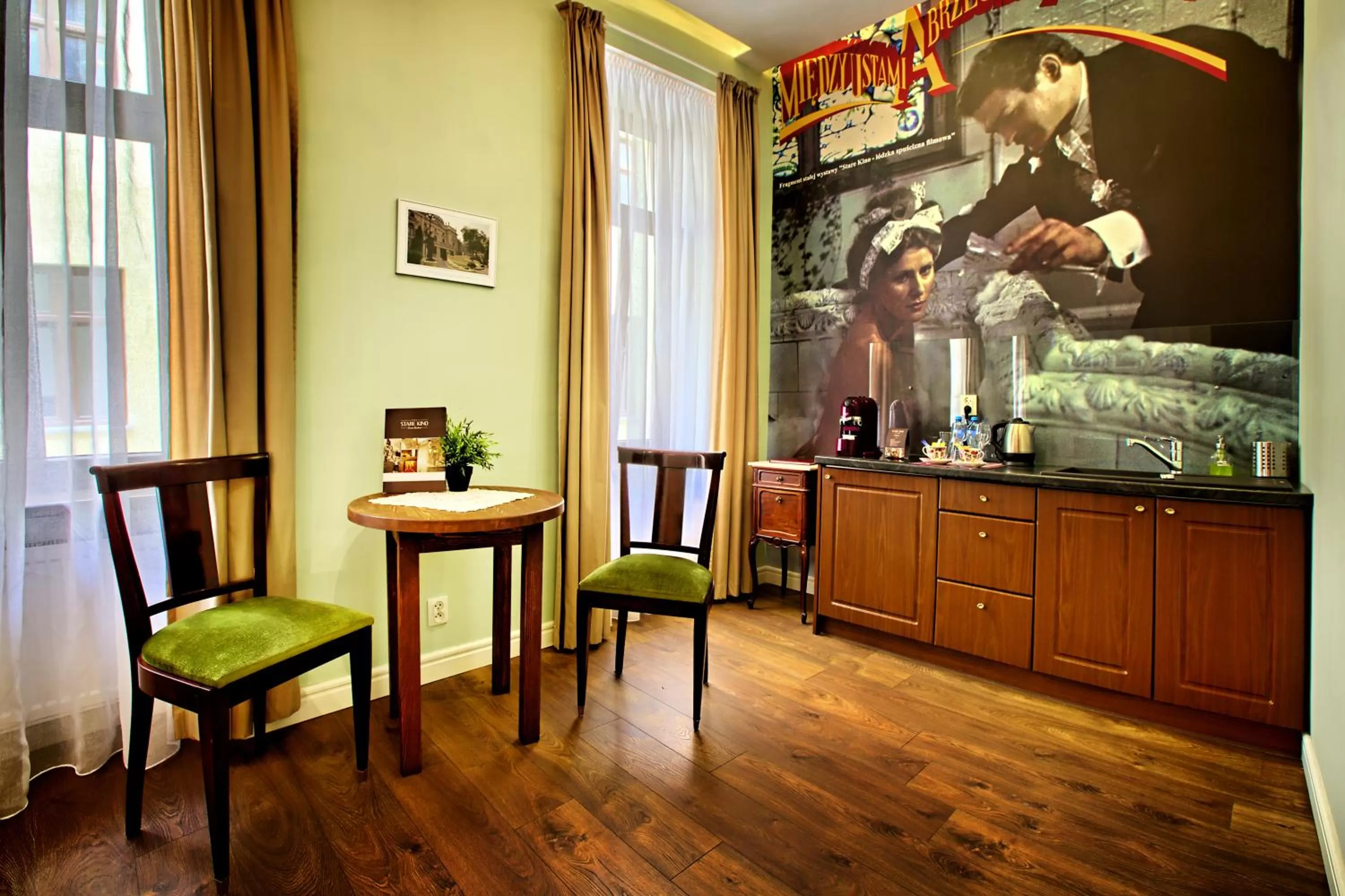 Kitchen or kitchenette in Stare Kino Cinema Residence