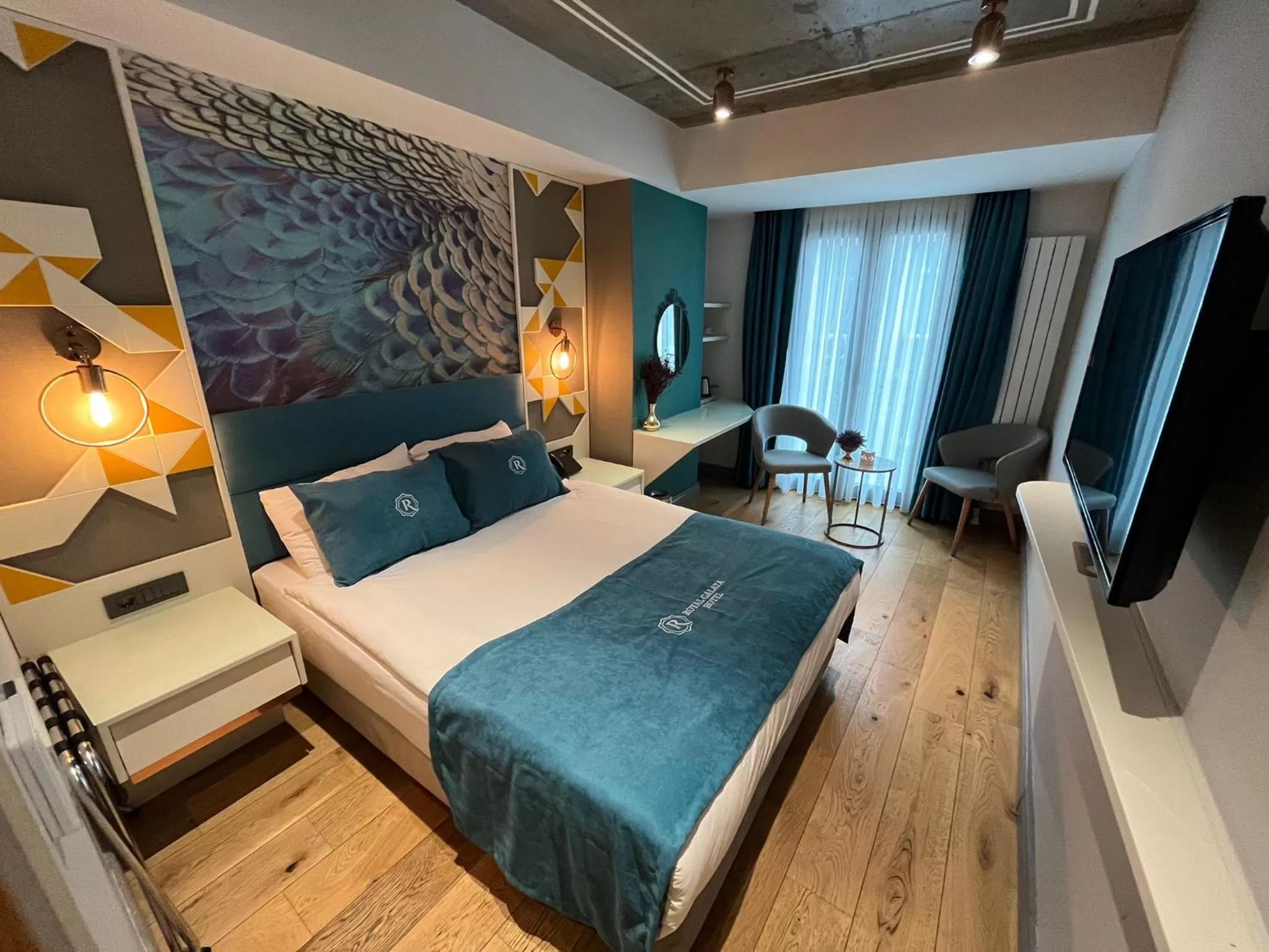 Bed in Royal Galata Hotel