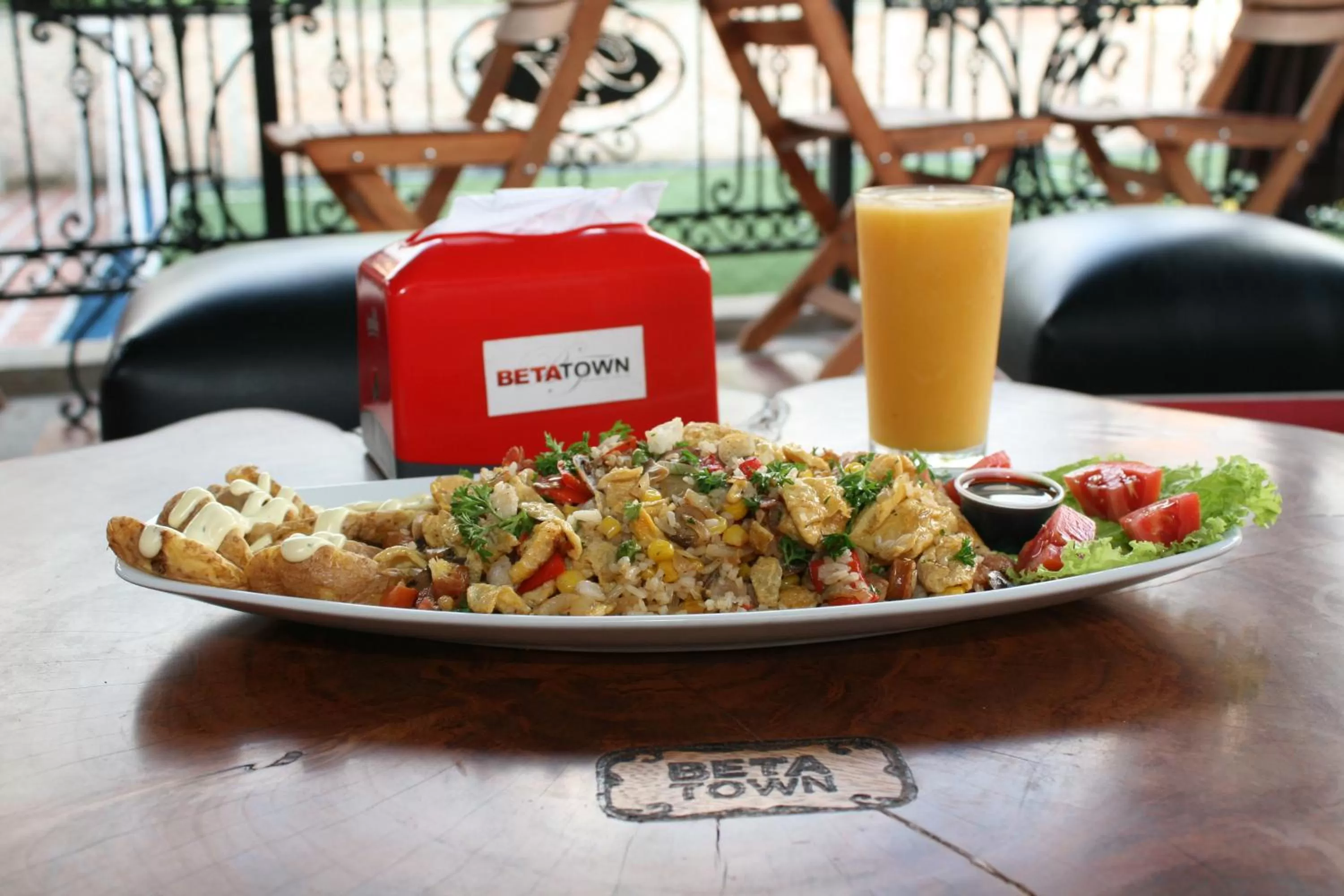 Food close-up in Beta Hotel