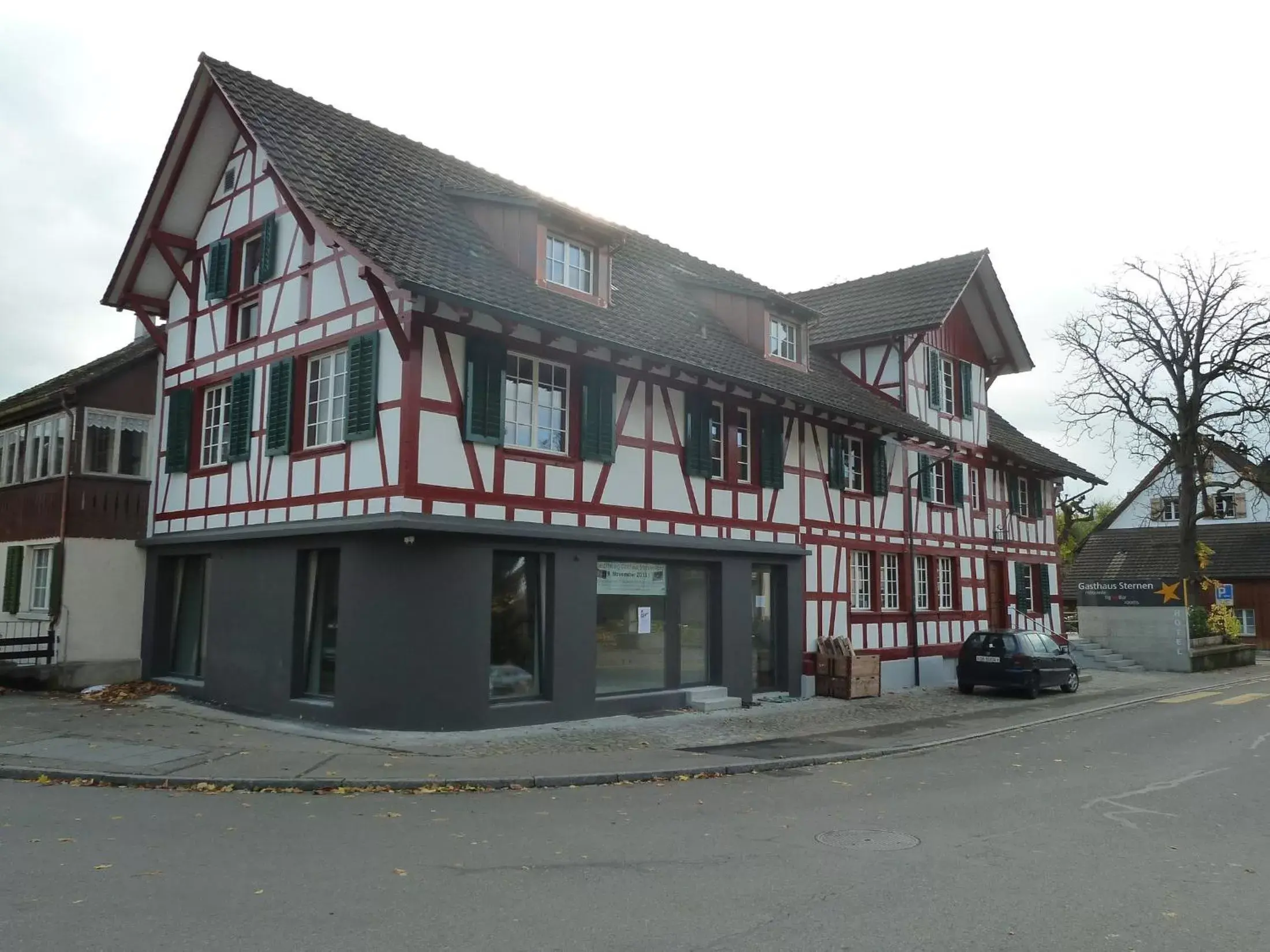 Facade/entrance, Winter in Gasthaus Sternen