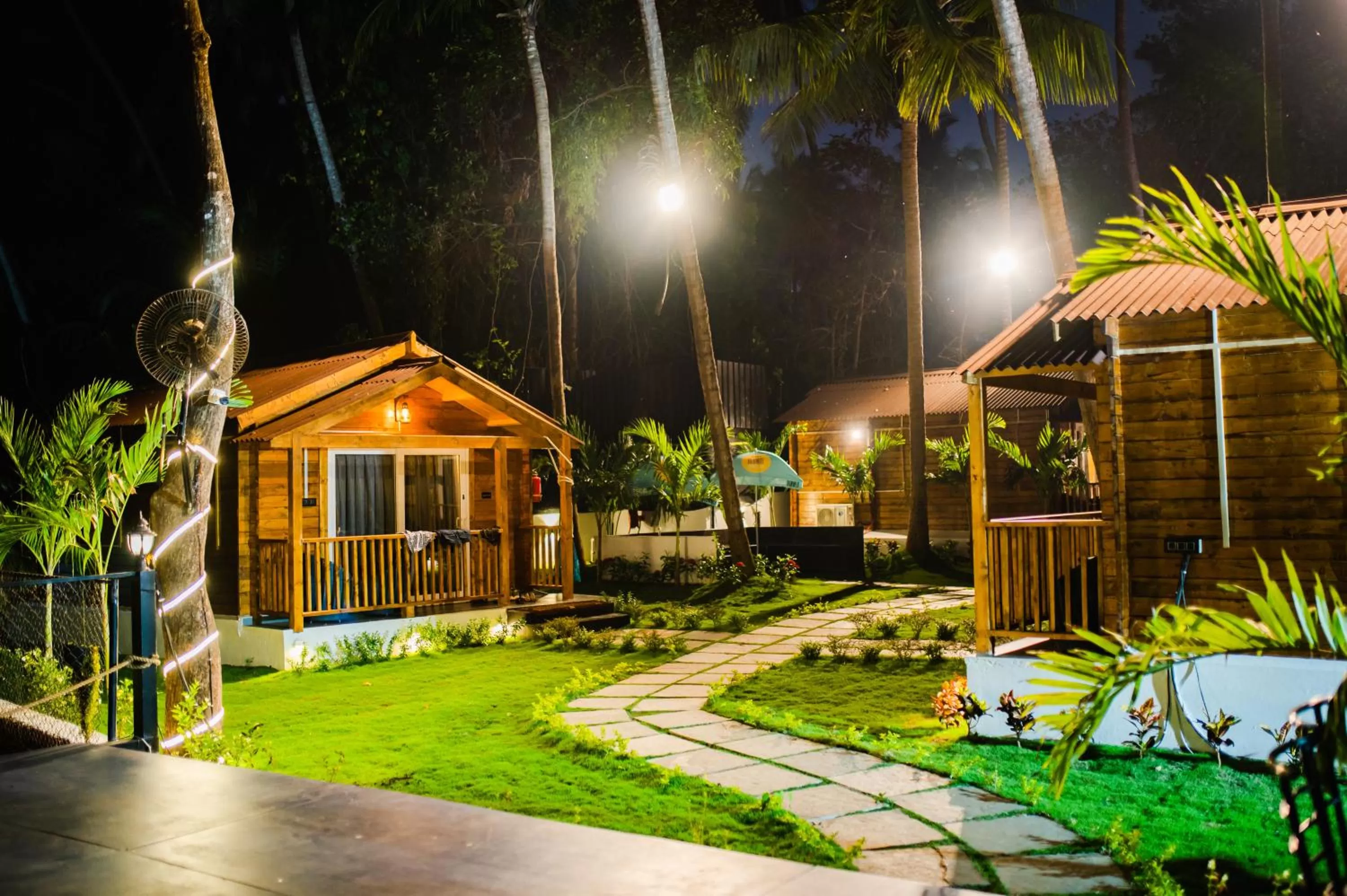 View (from property/room), Property Building in Tranquill Riverside Luxury Cottages With Bathtub, Candolim